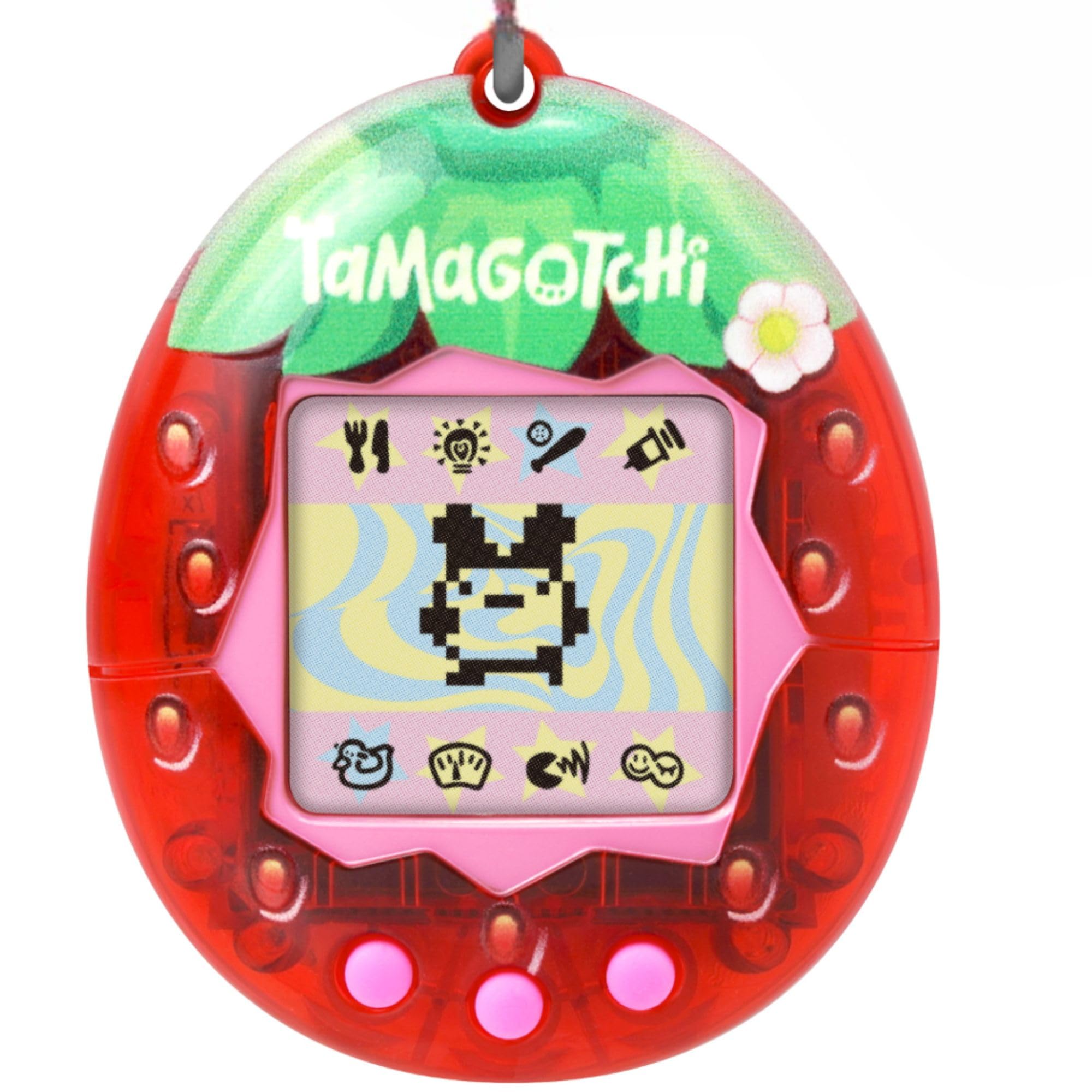 TAMAGOTCHI Bandai Original Fresh Strawberry Digital Pet, 1.8 centimeters x 4.2 centimeters x 5 centimeters
