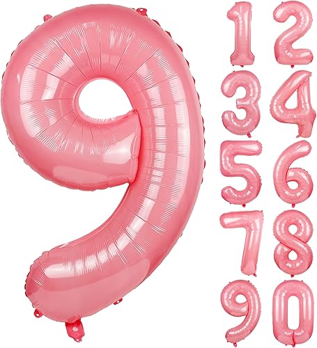 Vista 398 de 40" Macaron purple Number Balloons Helium Foil Mylar Balloon Birthday Party banquet Decoration 9