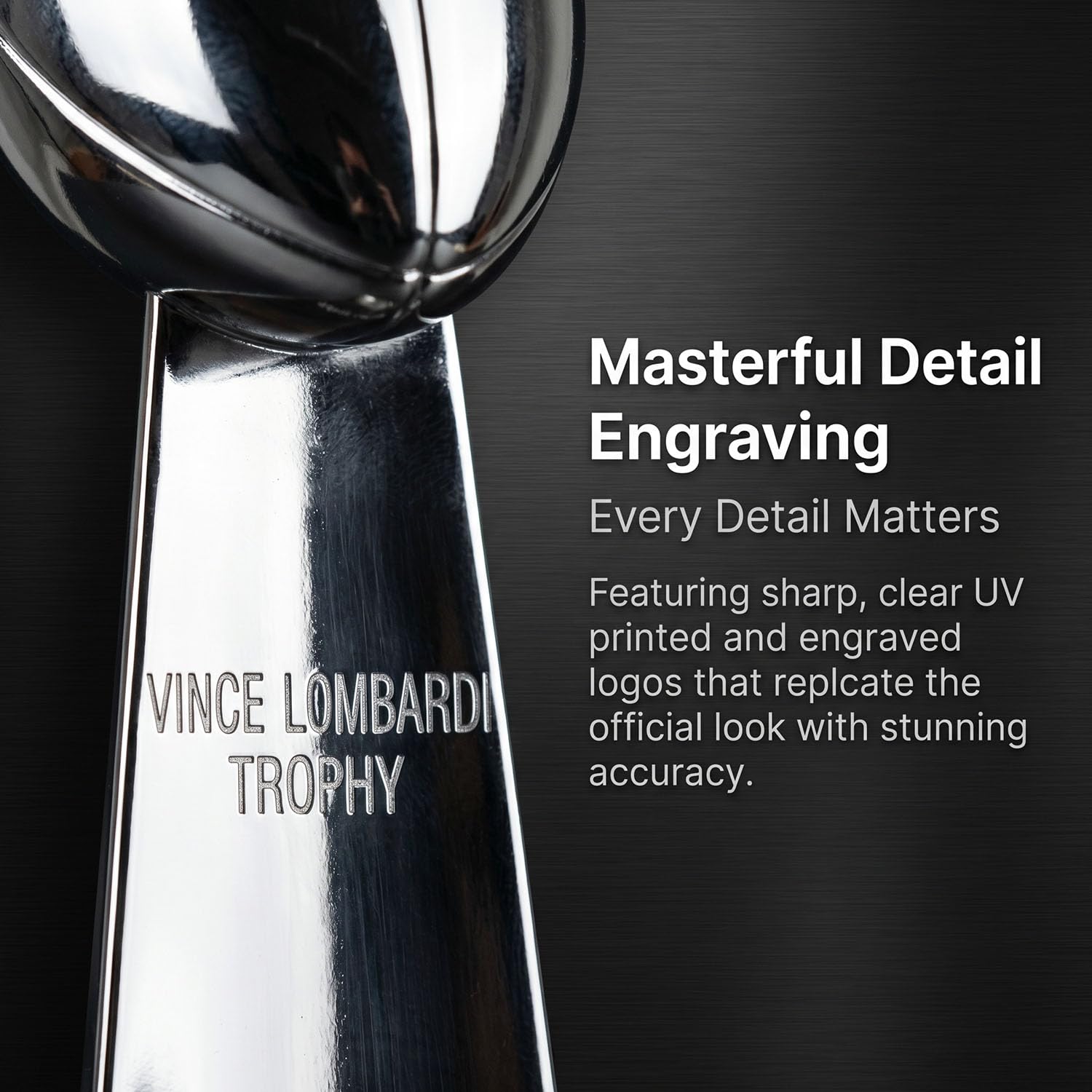 Fantasy Football Trophy Replica, Rugby Award Cup aus Resin, Sport Sammlerstück Souvenir für Büro Desktop Deko, Football Fan Geschenk für Liga Gewinner, Club Champion, Silber