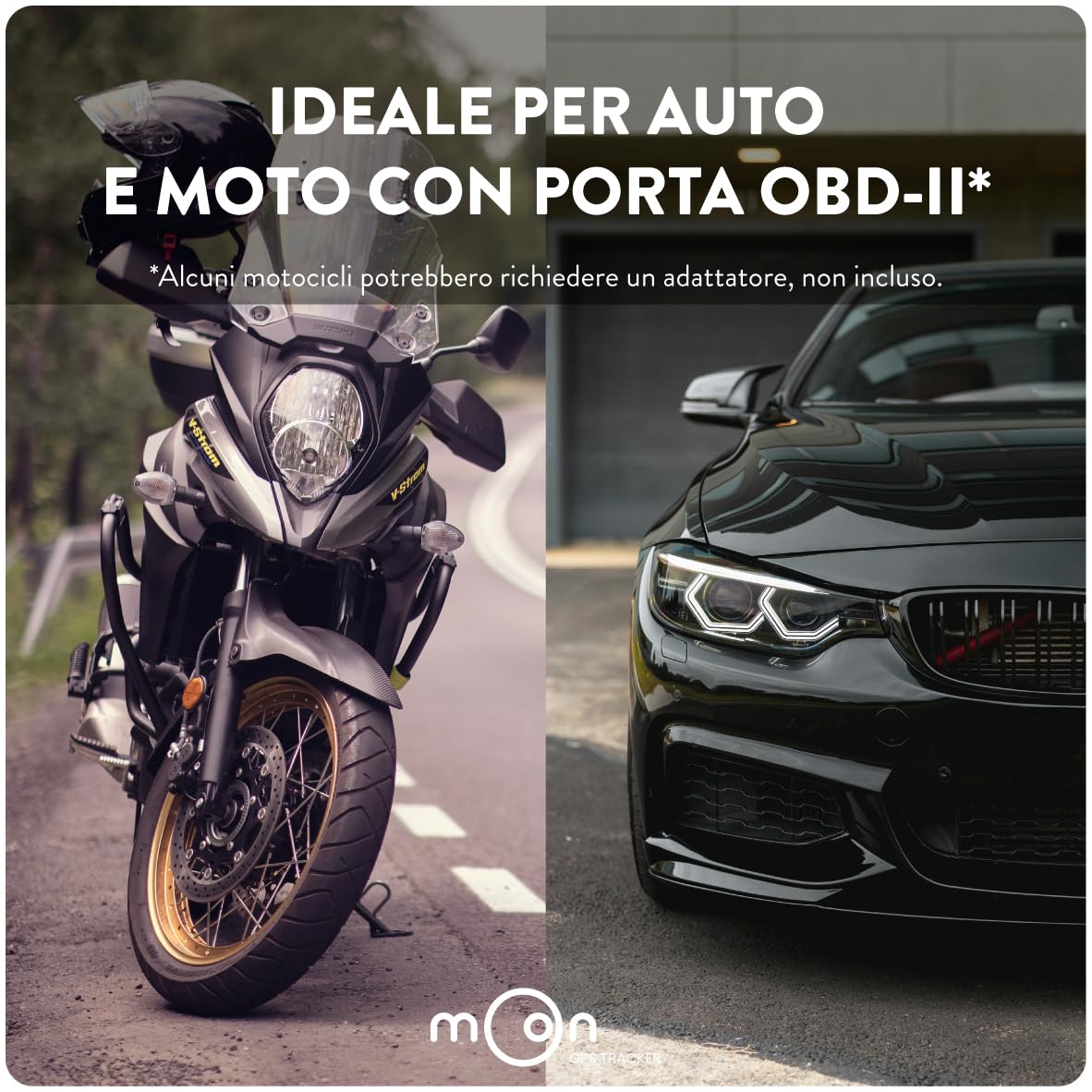 MOON GPS Tracker OBD per Macchina e Moto