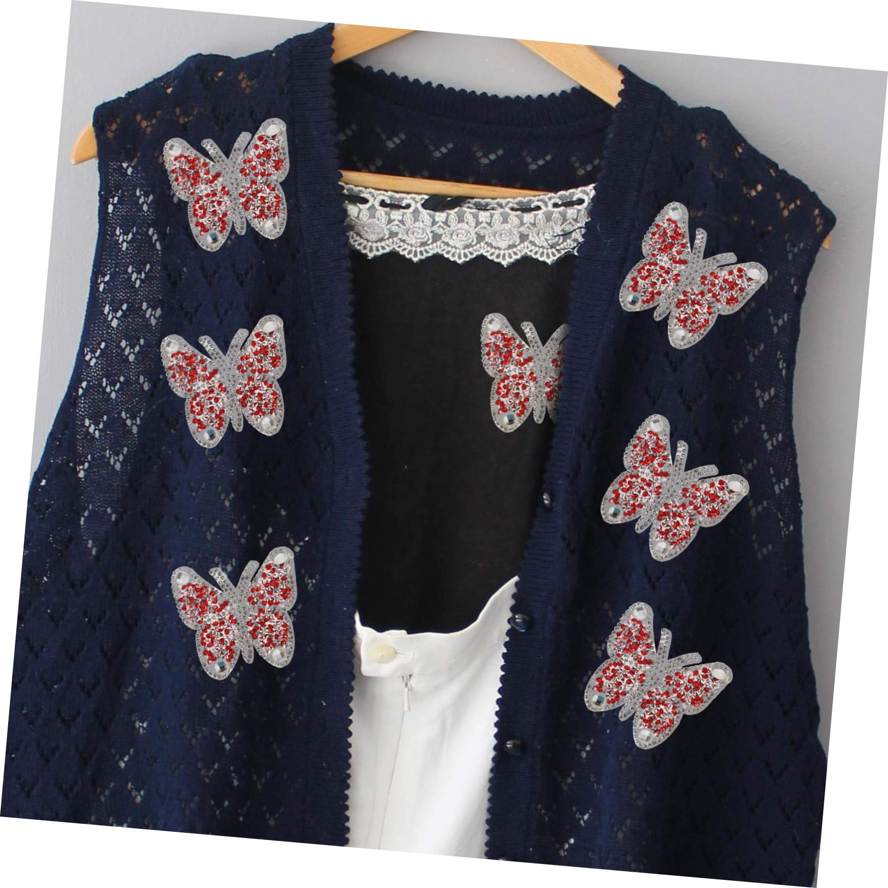 Operitacx 30pezzi Toppe Termoadesive Decorative Per Abbigliamento e Borse Patches Multifunzionali Adesive e Cucibili Per Riparazioni e Decorazioni