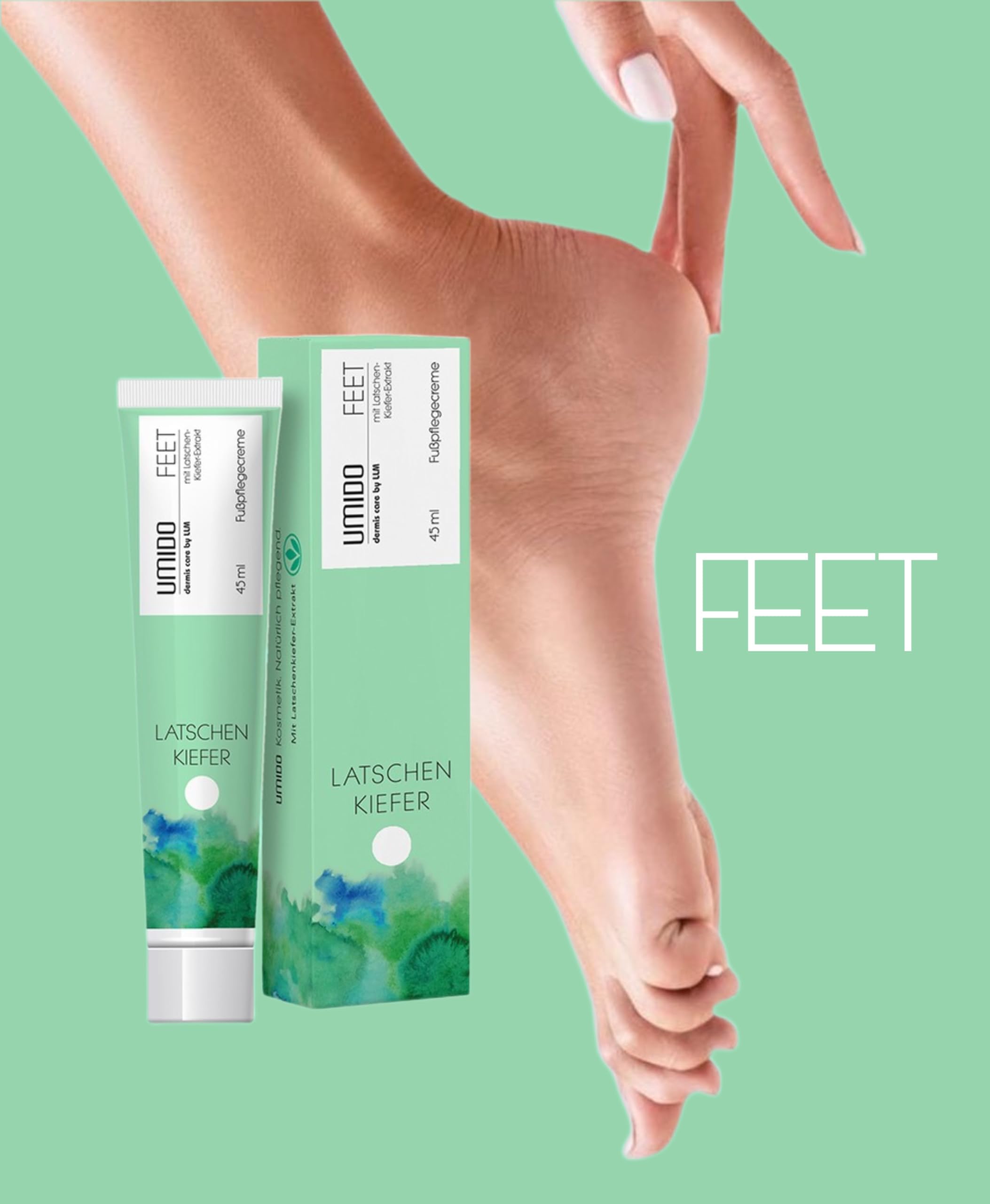 72x UMIDO Fuß-Creme 45 ml Latschenkiefer-Extrakt | Fußbalsam | Fußlotion | Pflegecreme | Fußpflegecreme