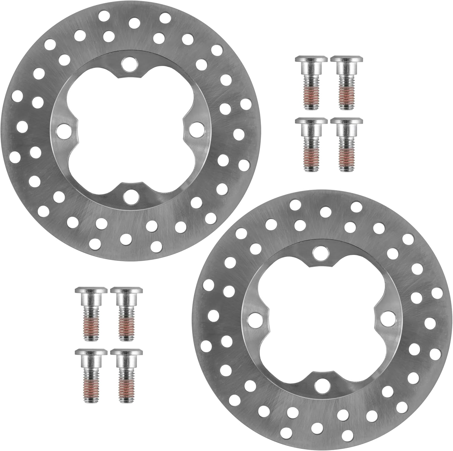 Caltric 2 Front Brake Disc Rotor Compatible with Honda Rancher 420 TRX420FA 4x4 AT 2010 2011 2012 2013 2014 with Bolt