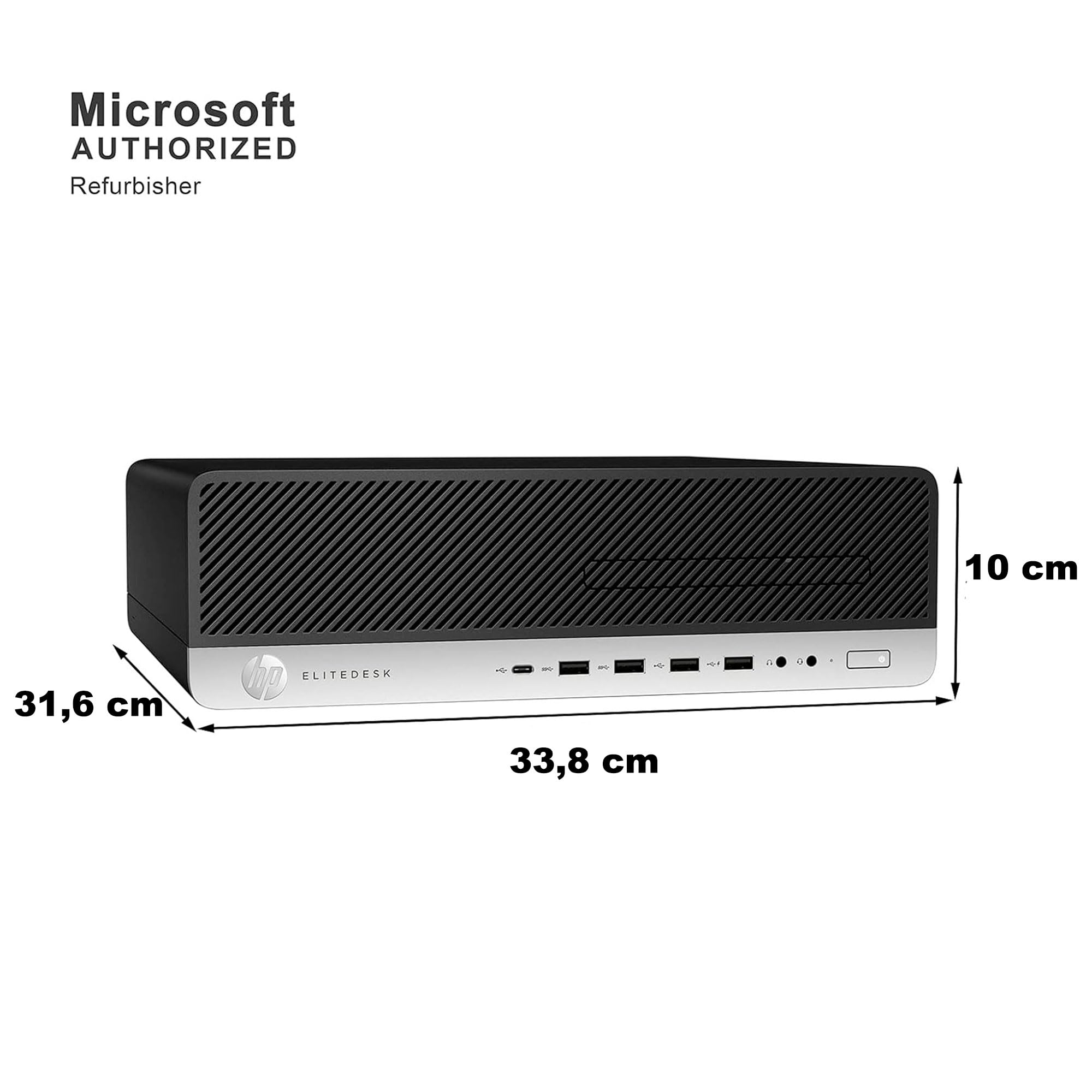 HP ProDesk SFF I5 7th 16GB RAM SSD 512 Wi-Fi Monitor 27" Casse Integrate Win 11 Office 21 Ricondizionato