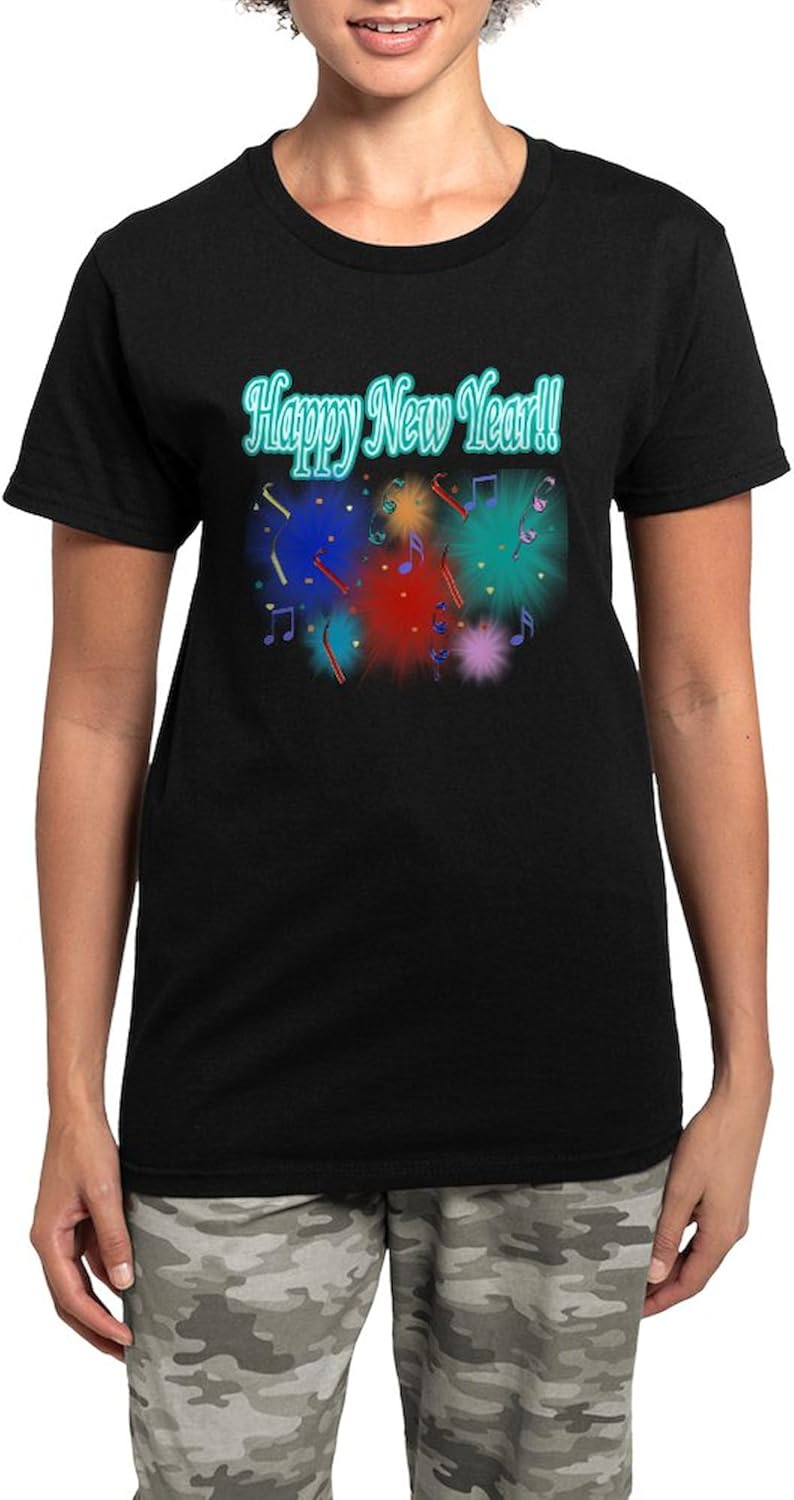 CafePress Happy New Year!! Women's Dark Pajamas Womens Novelty PJ Sleepwear