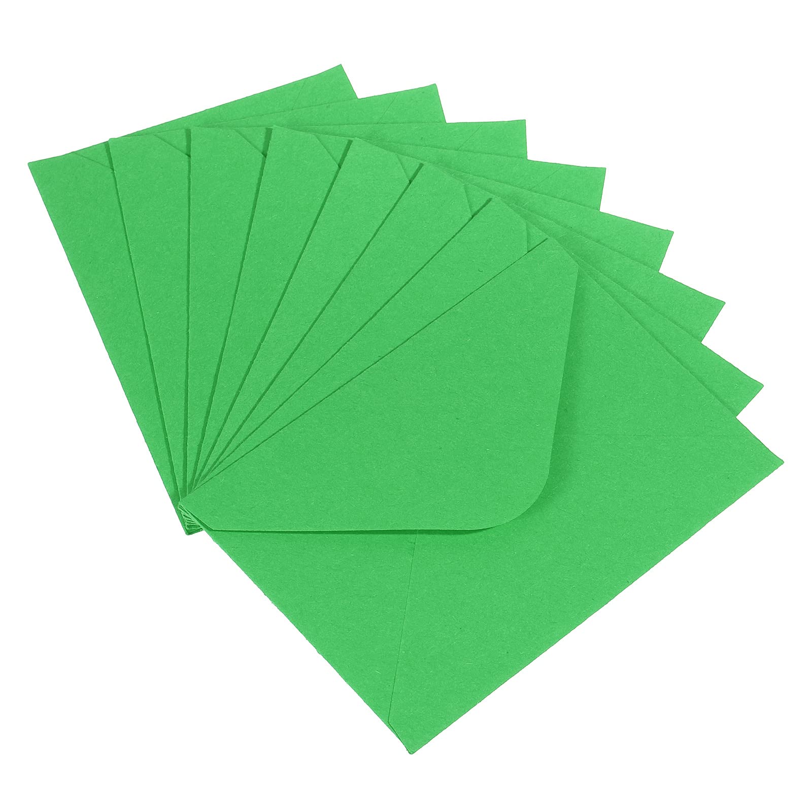 PATIKIL Mini Envelopes, 50 Pack Mini Gift Card Business Card Envelope for Greeting Weddings, Green