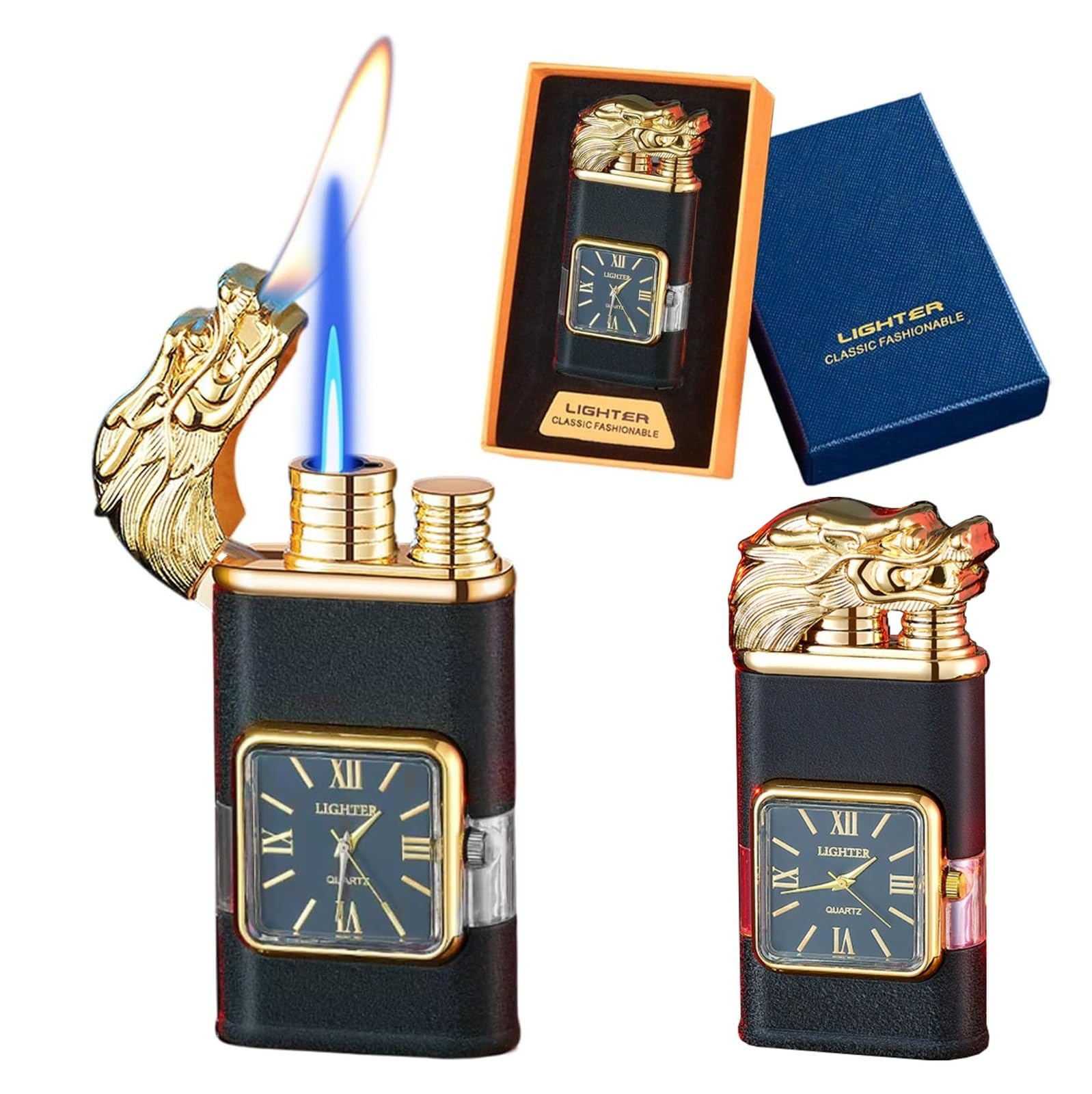 Encendedor portátil de doble llama ideal para tus escapadas al aire libre y uso en casa