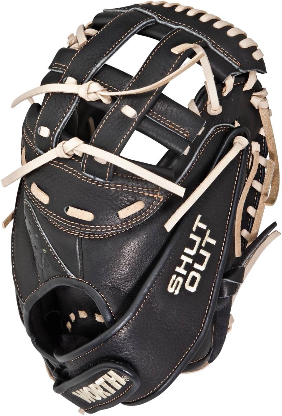 Worth SOCMFPX Black 34Inch Catchers Mitt (Left Hand Throw