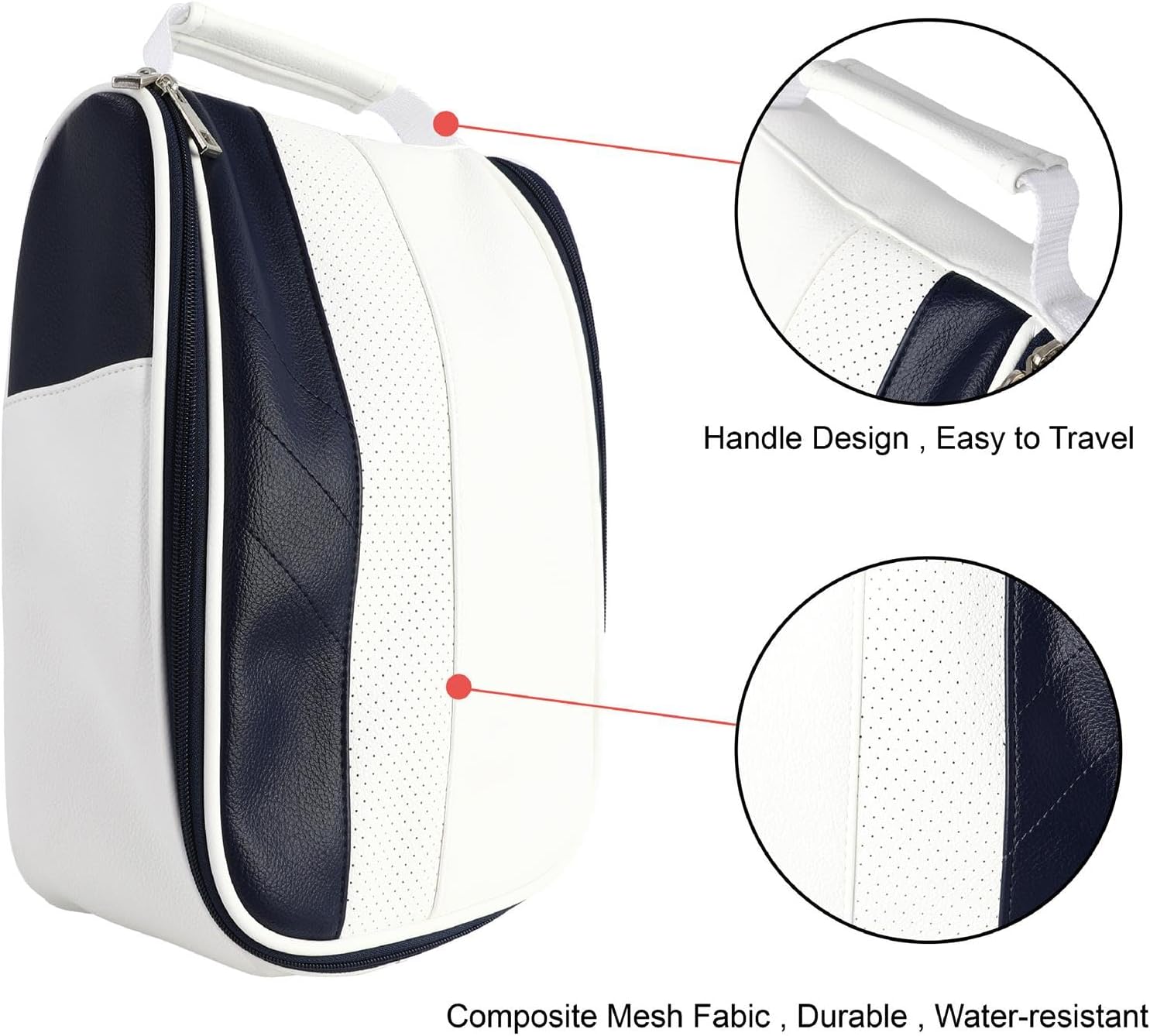 Golf Shoes Bag Sports Shoes Case Multipurpose Storage Large Capacity Shoe Carry Bag Pouch for Track and Field, Outdoor, Men, Women