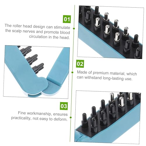Vista 2 de 1 rodillo de peine de medicina para el cabello, peine de masaje para el cabello, aplicador de aceite para el cabello, cepillo de cuidado, aplicador