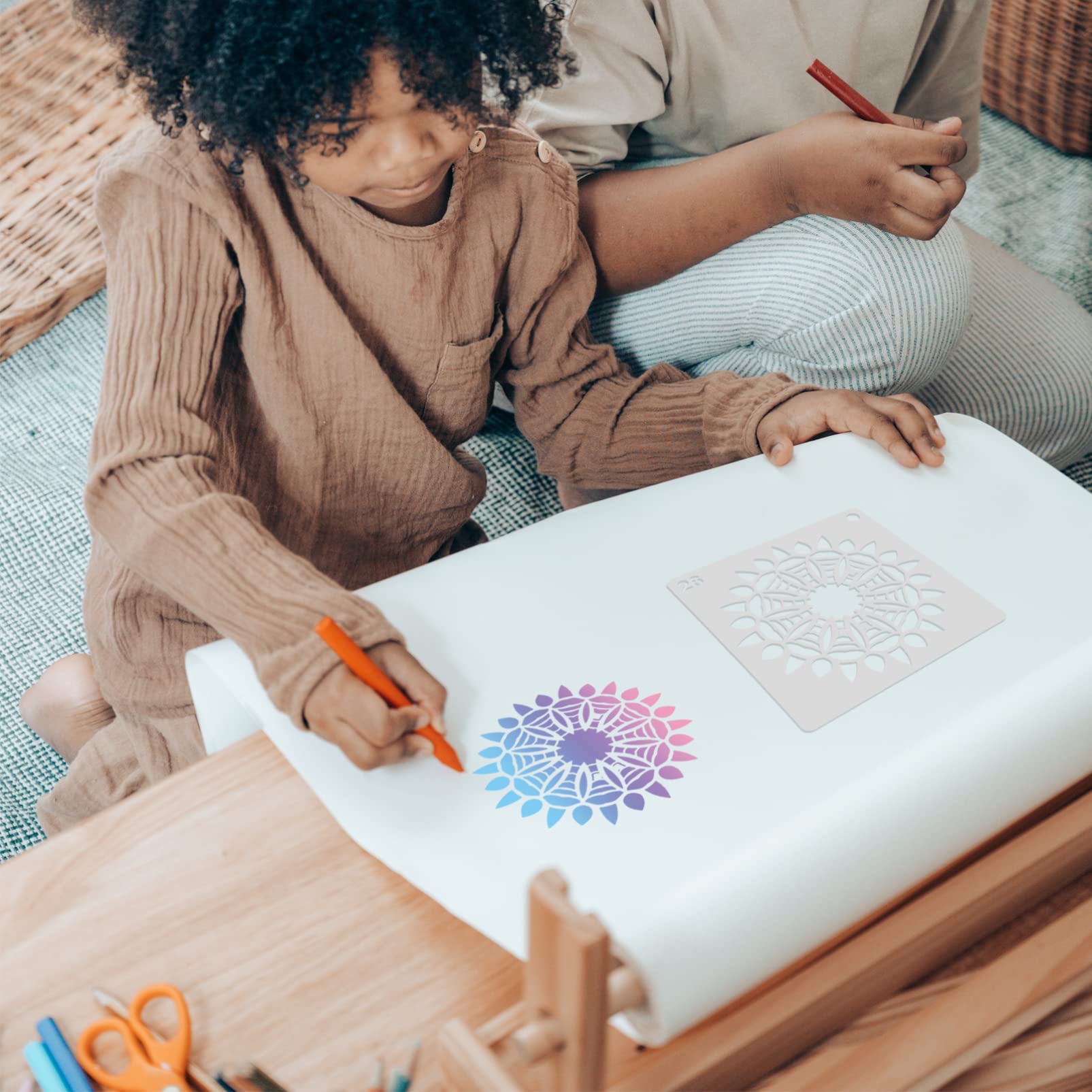 Ciieeo 144stücke Teiliges Mandala Schablonen Wiederverwendbare Malvorlagen Für Kreative Wandgestaltung Kunstprojekte Geeignet Für Wasserfarben