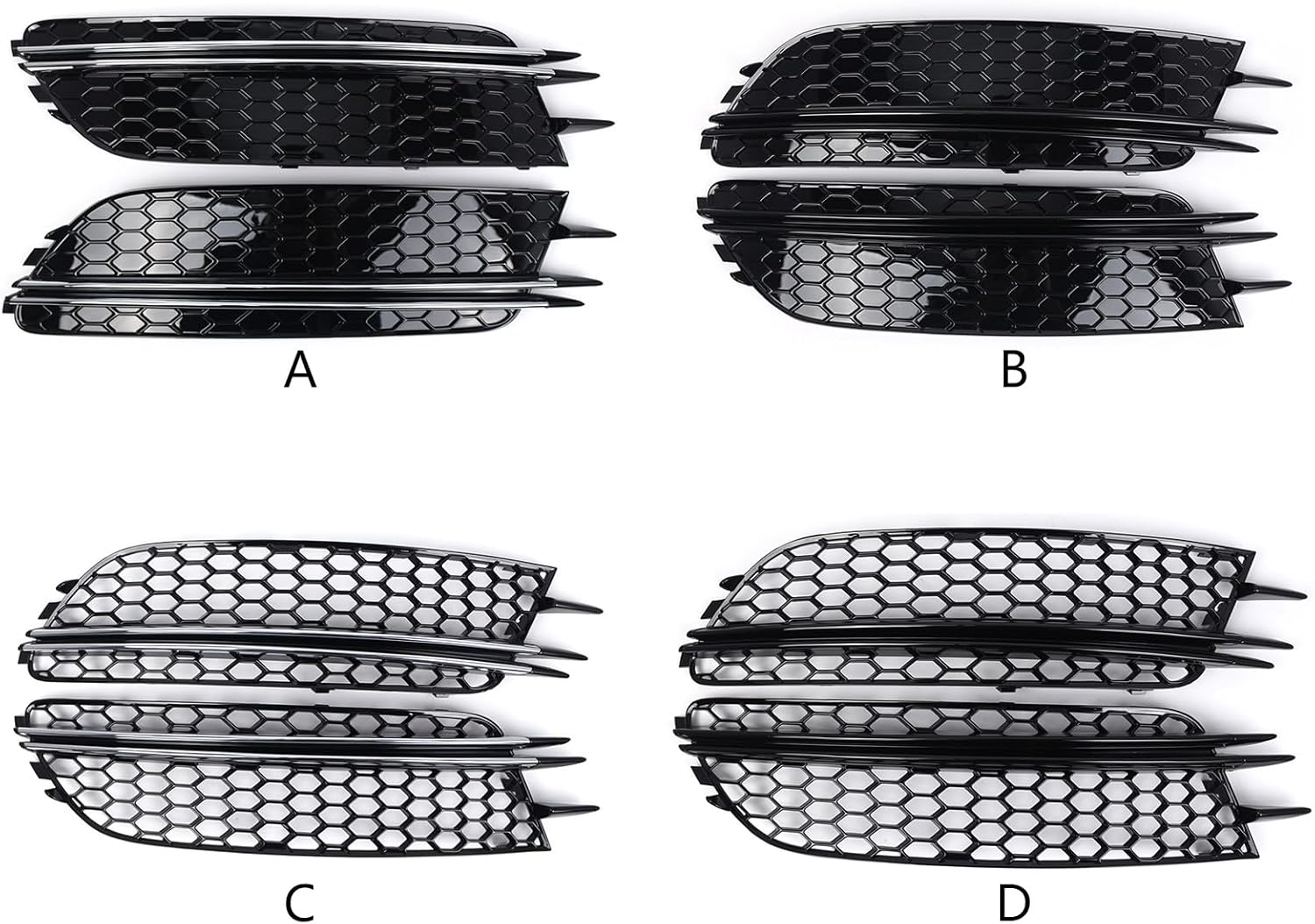 Auto Center Bumper Grilles Insert For C7 Sedan 2012-2015 Standard Version 2012-2015 Left+Right Side Lower Front