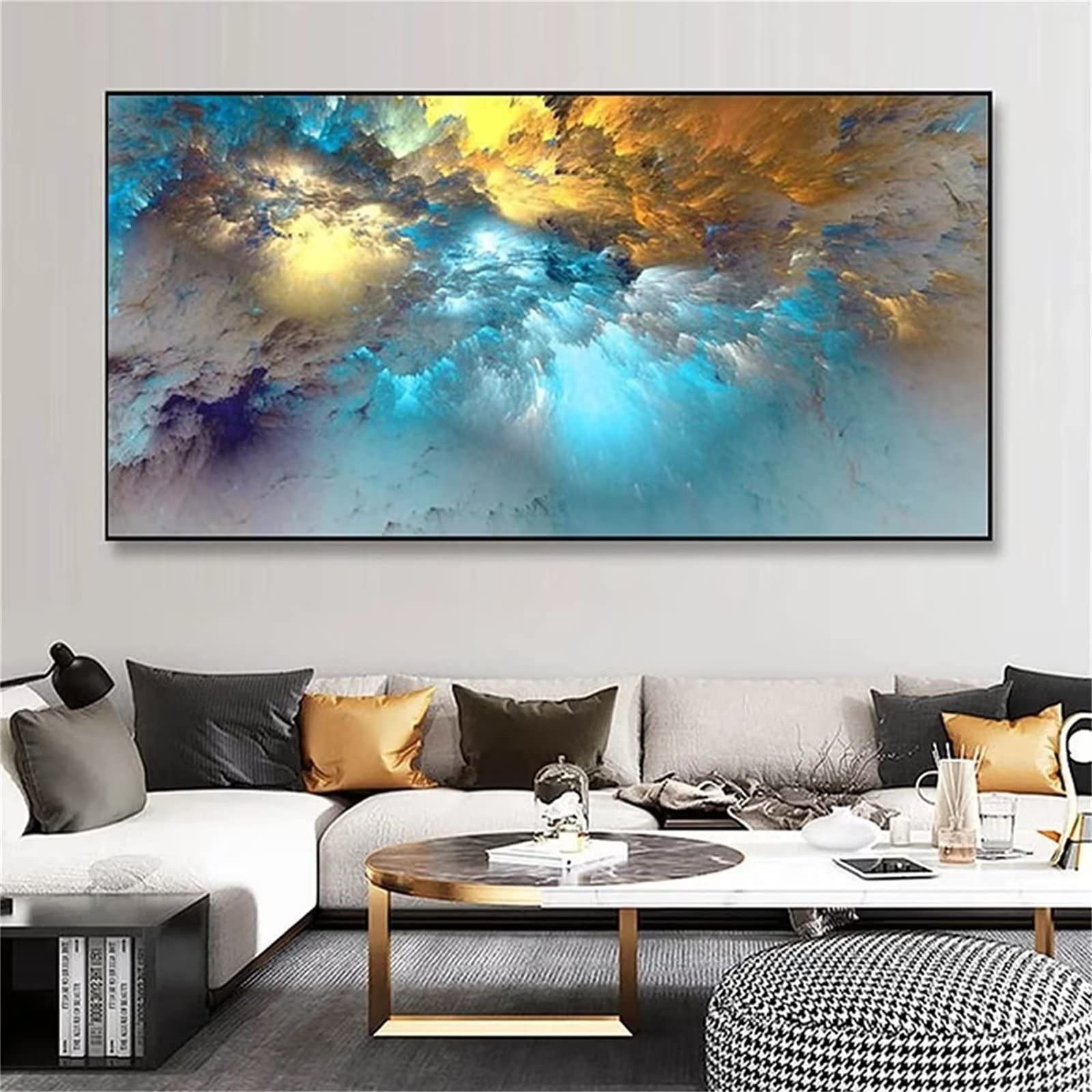 Zestaw do malowania diamentowego 5D 50 x 150 cm, abstrakcyjne chmury, DIY, diamentowa sztuka dla dzieci, obraz Dimond obraz sztuka pełne kwadratowe wiertło kryształ haft krzyżykowy haftowanie sztuka i rzemiosło dla dorosłych dom dekoracja na płótnie 50 x