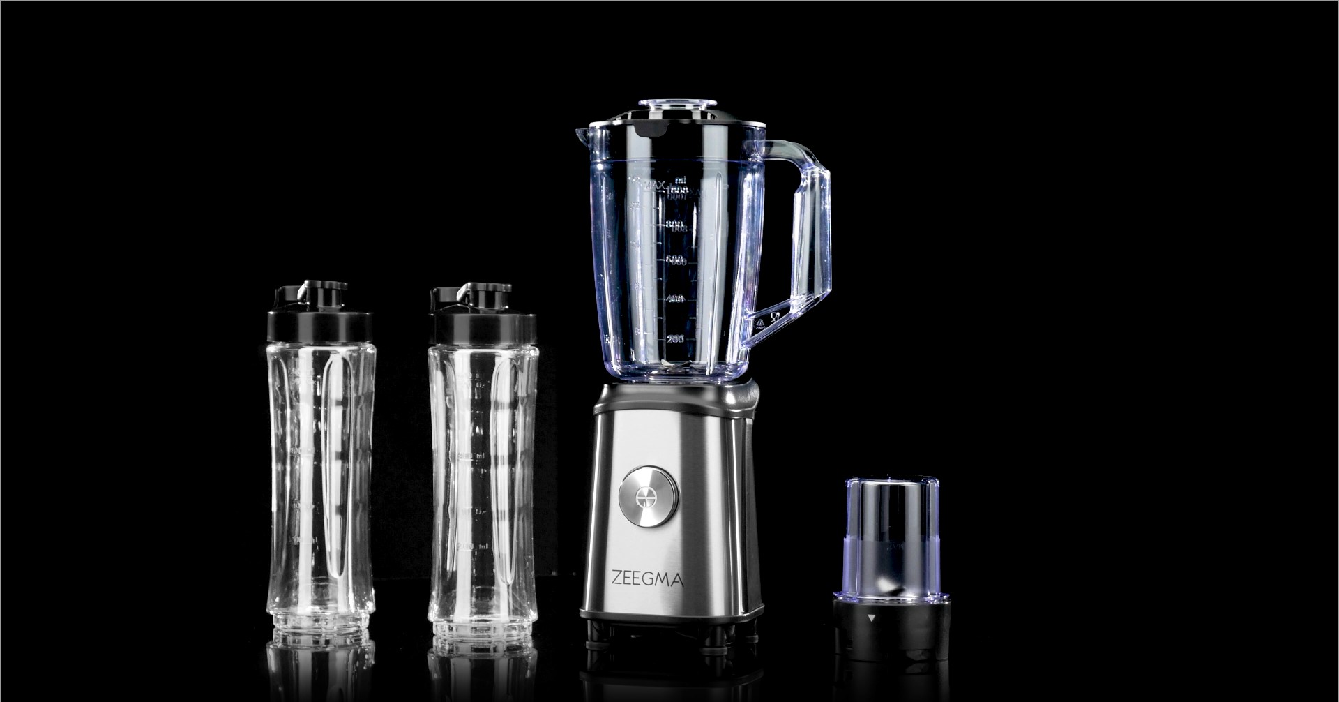 Standmixer 7 In 1 ZEEGMA VITAMINE Smoothie Maker Mixer Blender Kaffeemühle 1050W