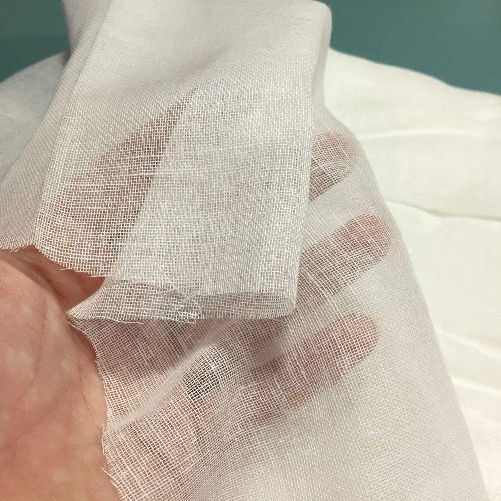 50 Yards Natural Unbleached Tobacco Cloth Natural Cotton Fabric Lightweight for Wedding Decor by JCS