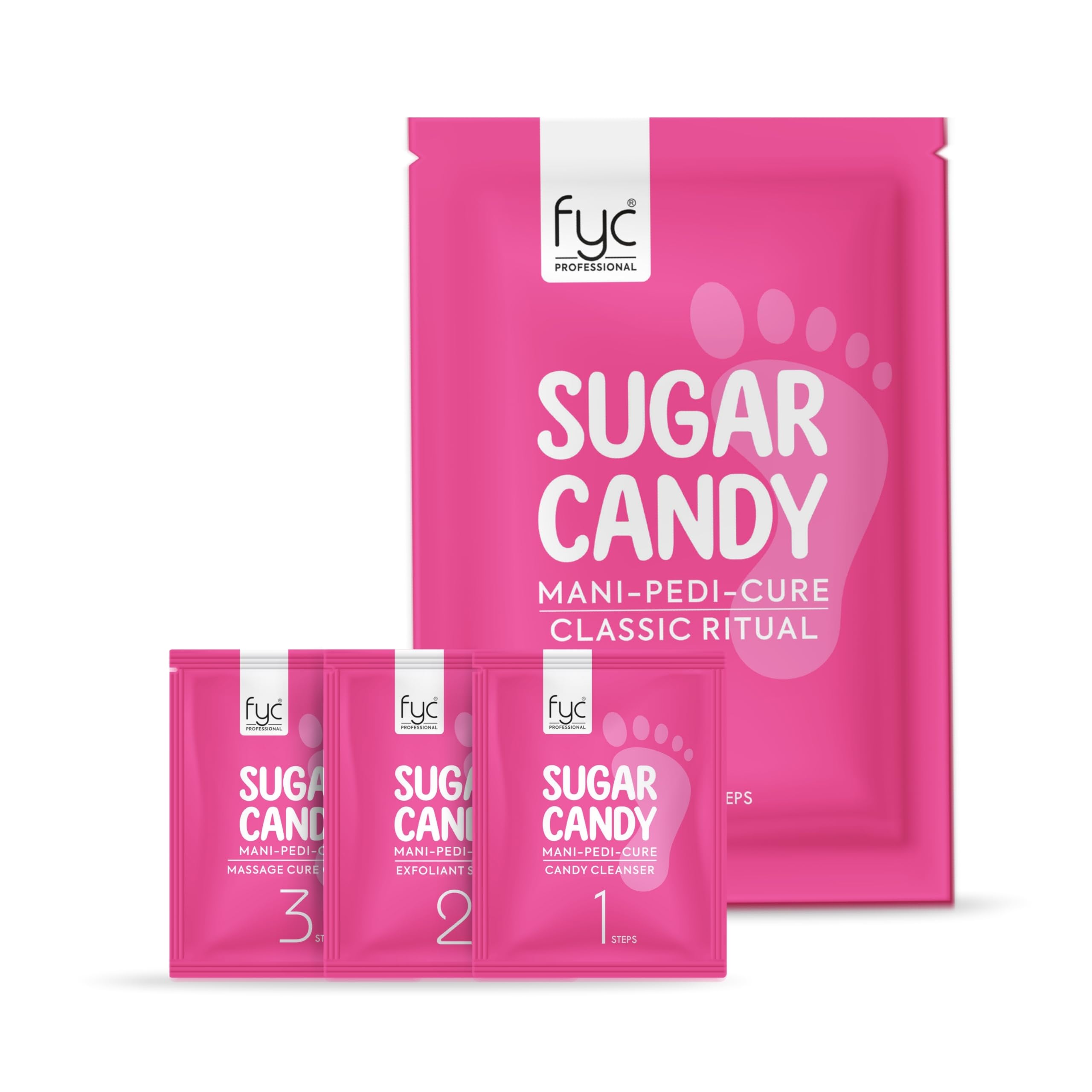 Sugar Candy Mani-Pedicure Kit, 3-Step Brightening & Tan Removal Treatment, with Sucrose Honey & Glucose, Exfoliating & Moisturising Hand & Foot Care-image-15