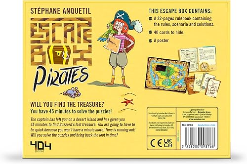 Miniatura 3 de Escape Box Pirates Game  Escape Room in a Box  Diversión para la noche de juego familiar  Juego de resolución de rompecabezas para niños y adultos