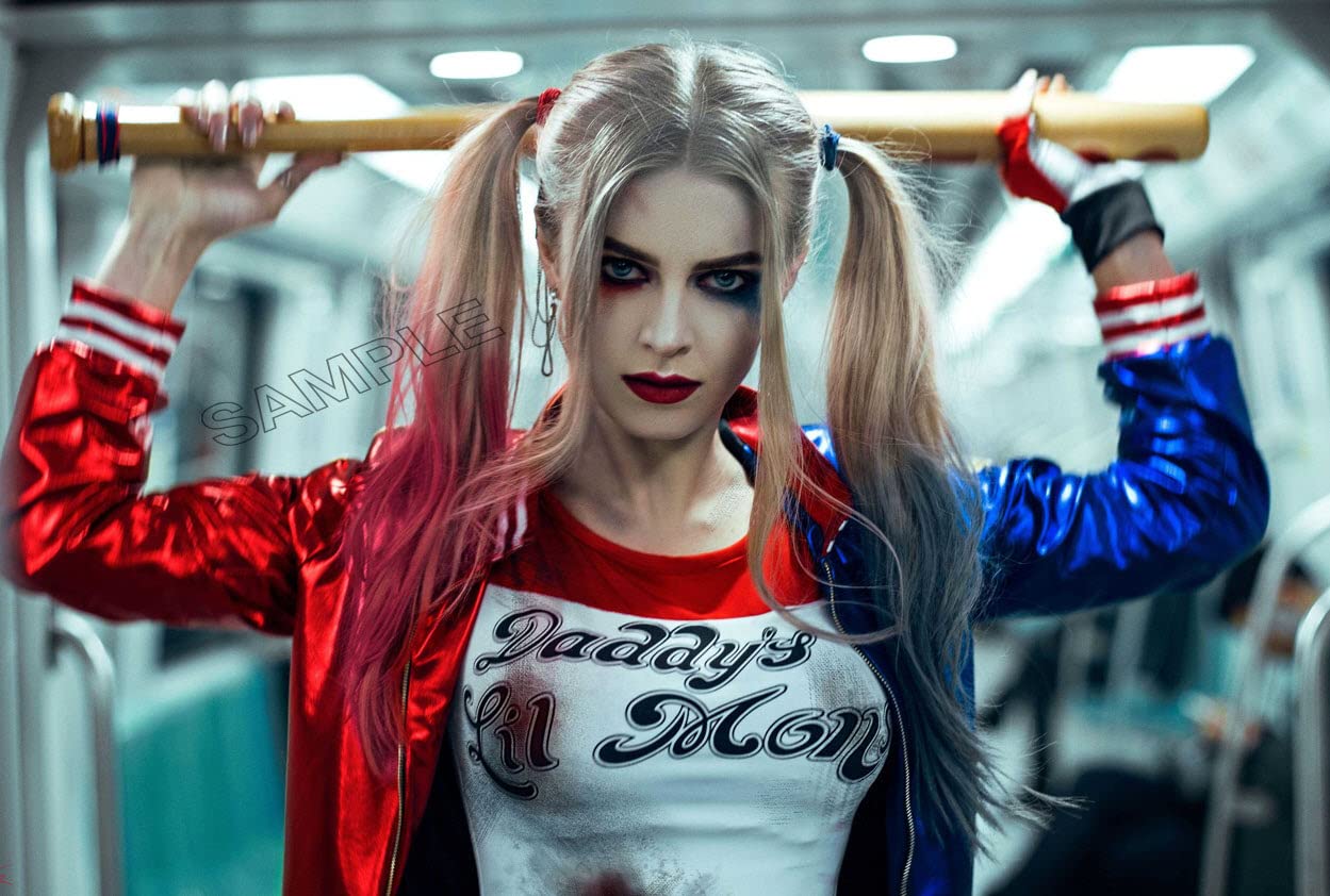 Harley Quinn Poster Film Movie Cinema Photo Wall Art Picture Poster A4