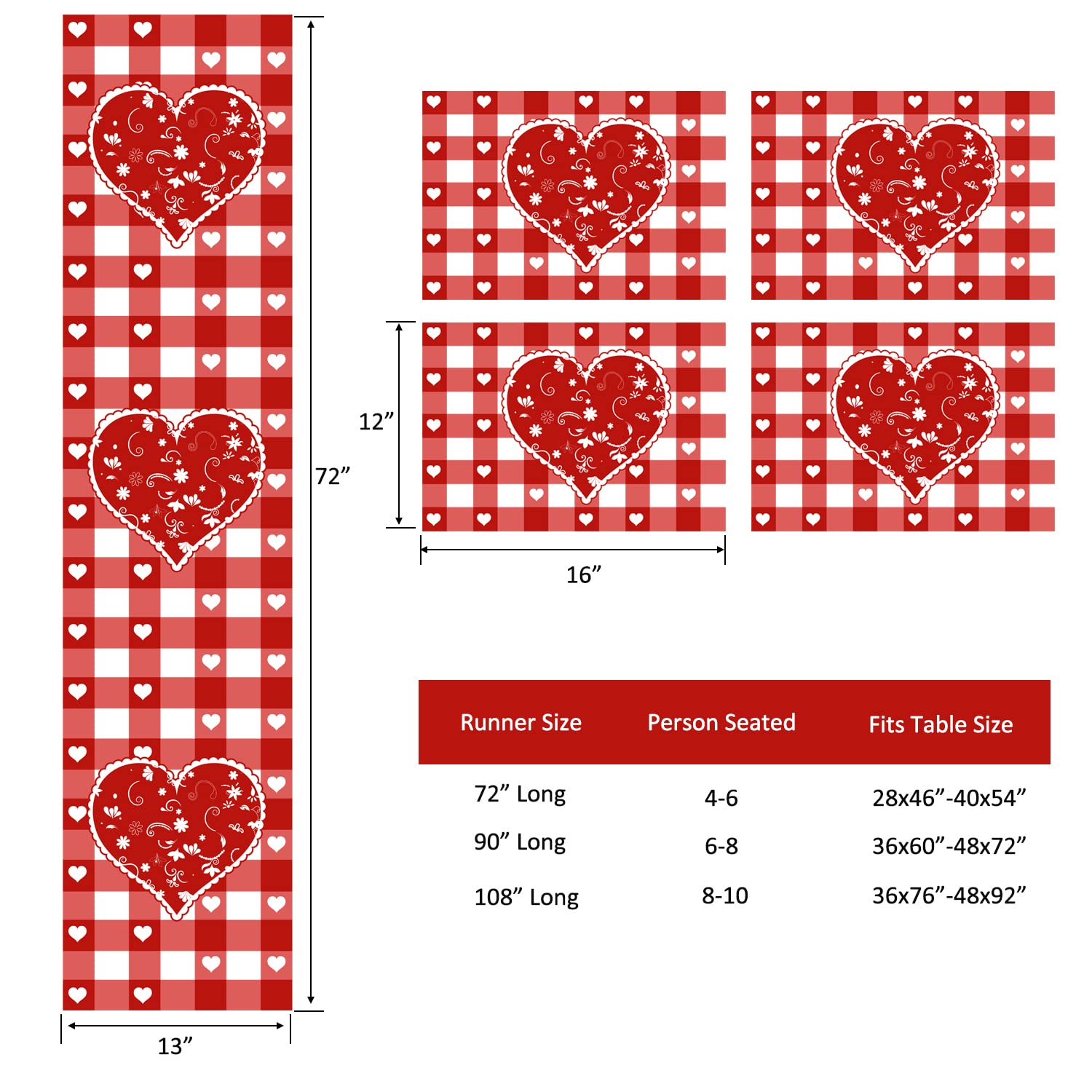 Ambesonne Camino De Mesa Abstracto Y Manteles Individuales, Diseño
