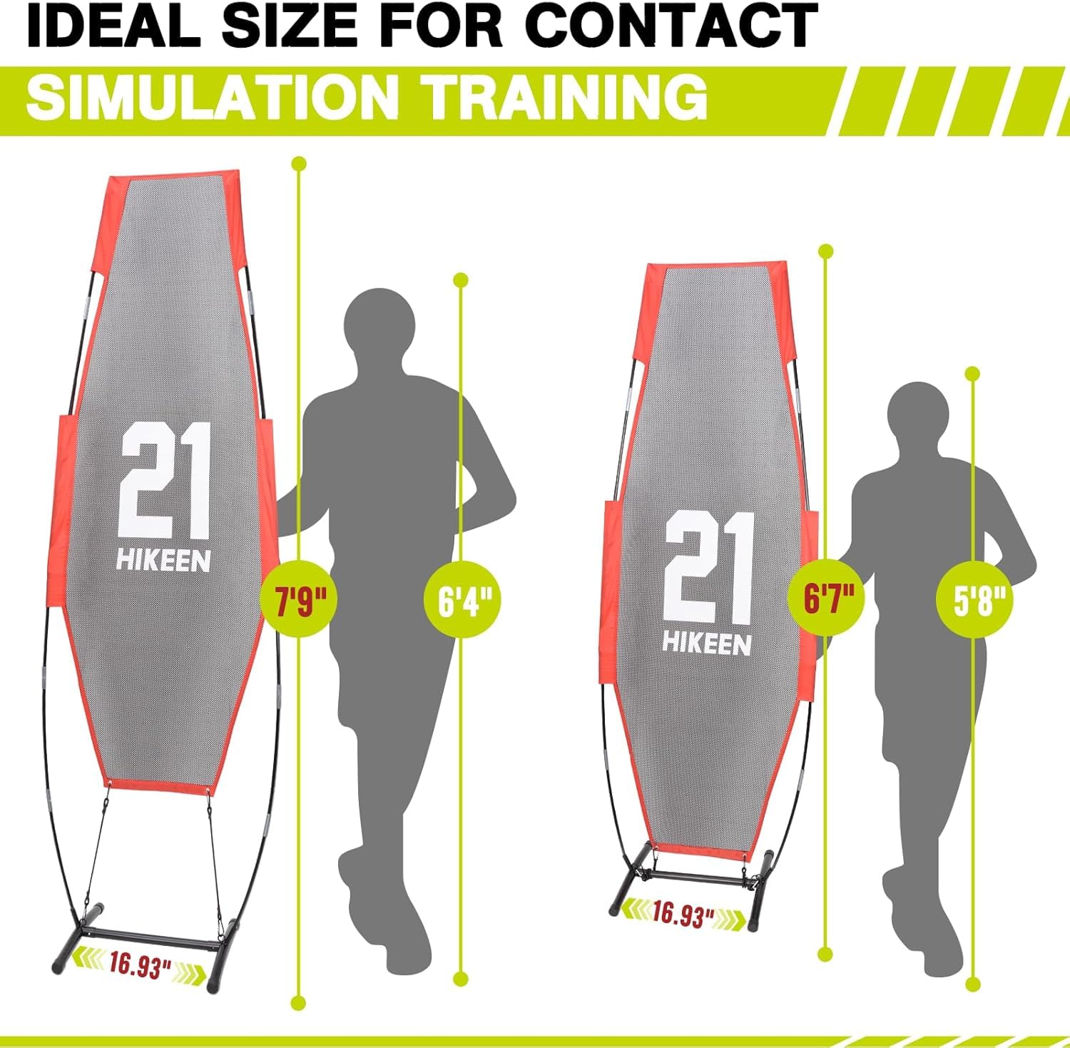 Hikeen Höhenverstellbar Basketball Konfrontation Trainingsmodell, Basketball Training Equipment Dummy für das Basketballtraining, Verteidigungs Mannequin mit 2 Stangengrößen + 4 Sandsäcke