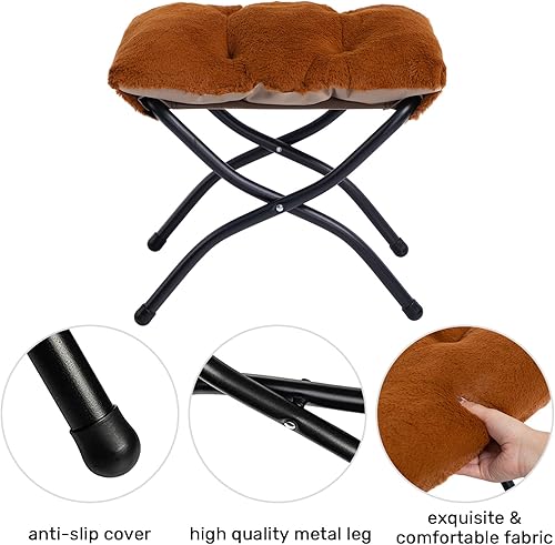 Miniatura 361 de HollyHOME - Silla perezosa grande de tela para sala de estar, silla de lectura, acogedora silla de descanso con reposabrazos, sofá de ocio, color