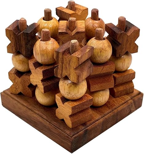 Miniatura 2 de Tic-Tac-Toe Juego de estrategia de madera 3d