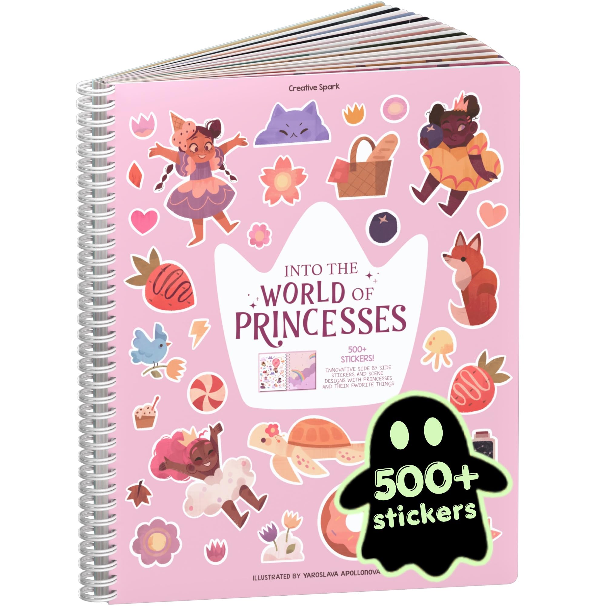 Cupkin World of Princesses Coloring &amp; Sticker Activity Book | 500+ Stickers