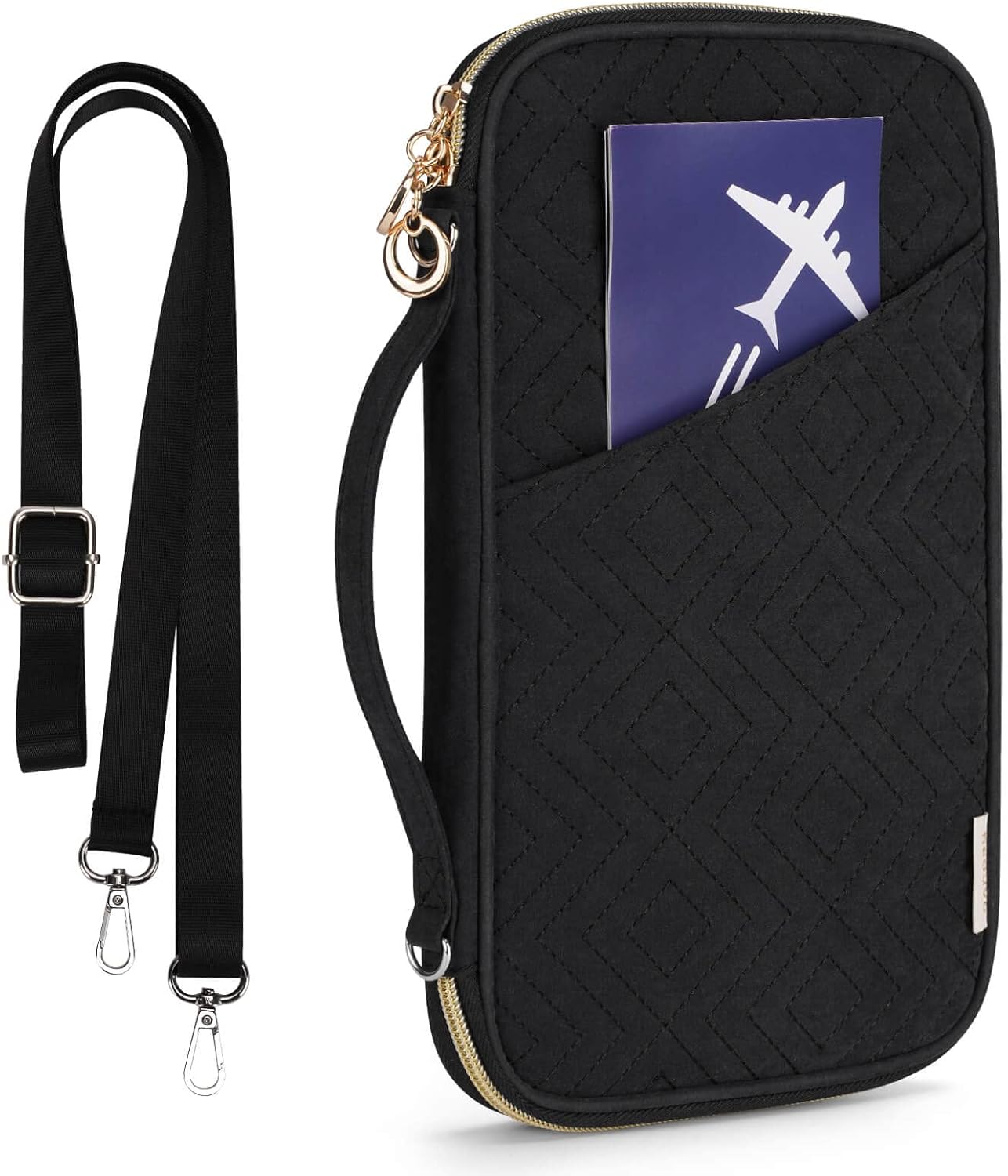 heouvo RFID Family Travel Passport Holder for 6, Premium