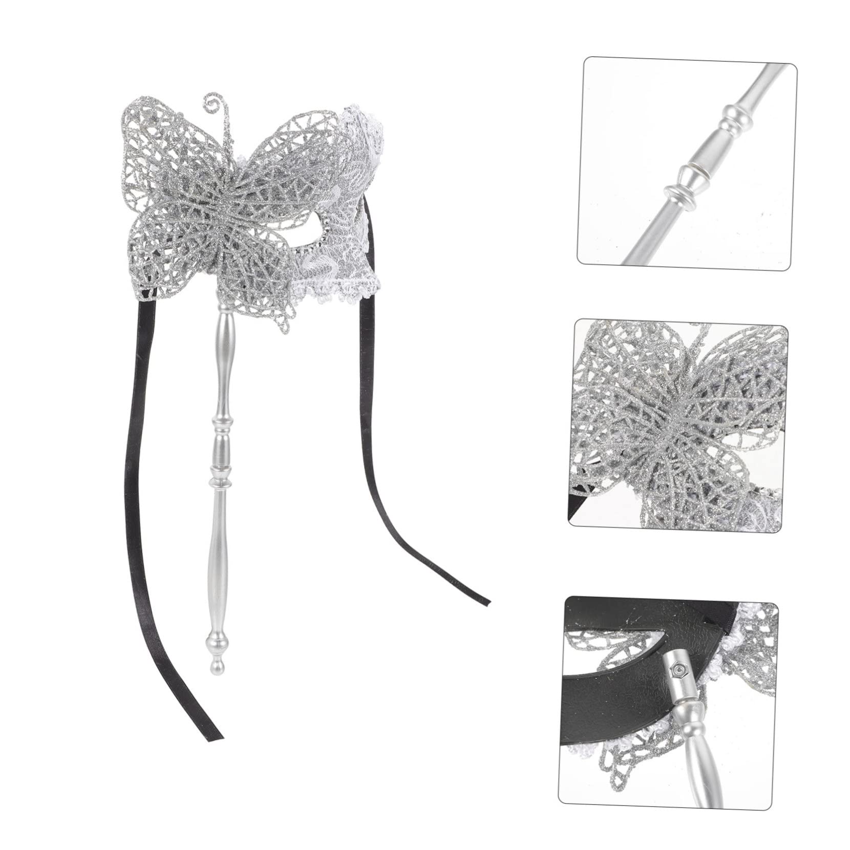NUOBESTY 5piezas De Baile Veneciana Con Stick De Disfraz Elegante Para Fiestas Carnaval y Cosplay Diseño Chic y Misterioso Para Mujeres
