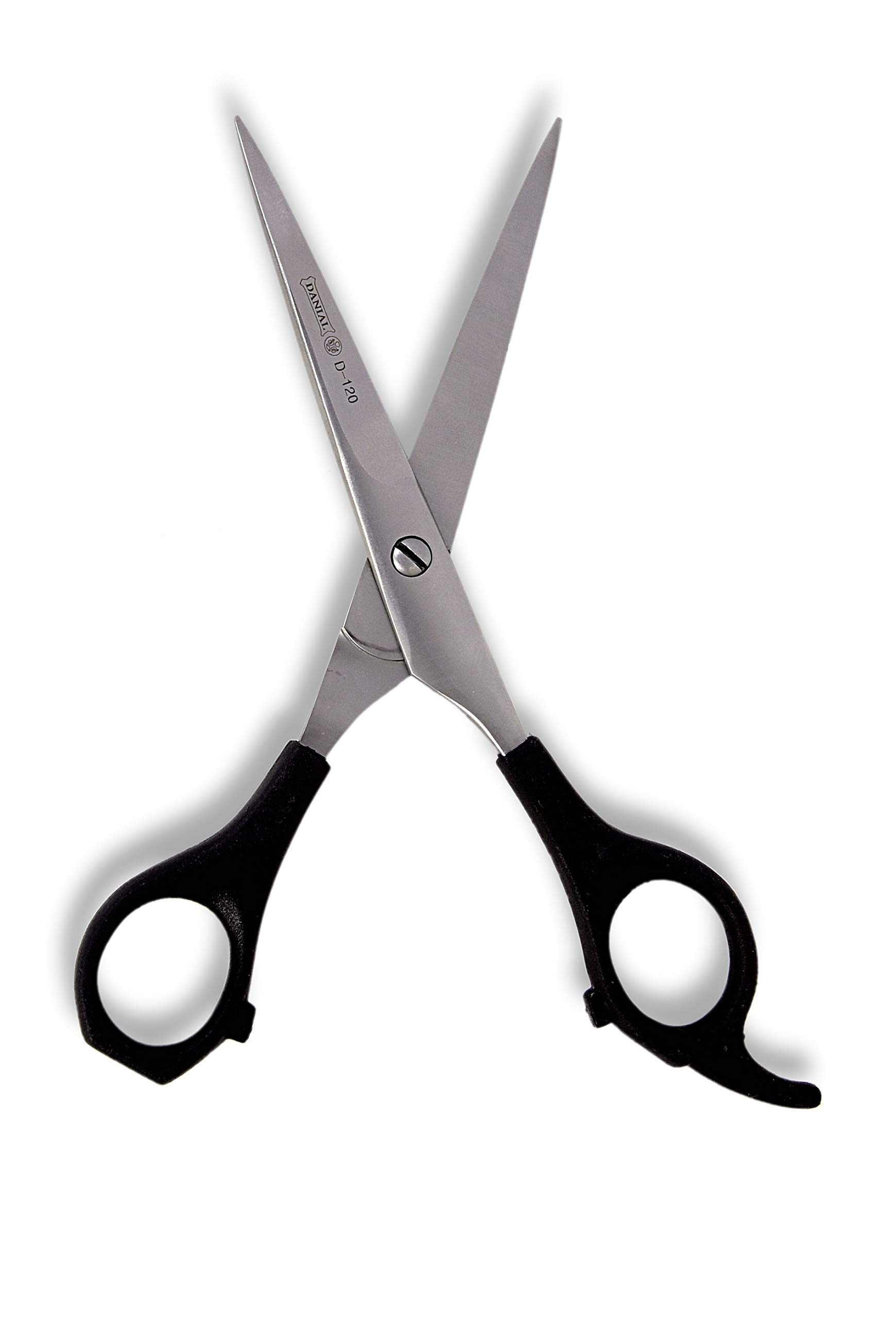 DANIAL Men Women BEST PLASTIC HANDLE Professional Salon Scissors for Hair Cutting Barber Personal Home Tools (Silver)-image-33