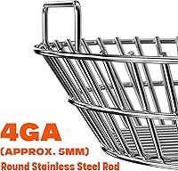 Vista 4 de Canasta de cenizas de carbón de acero inoxidable Onlyfire se adapta a la parrilla grande BGE, Kamado Joe Classic y otras parrillas similares