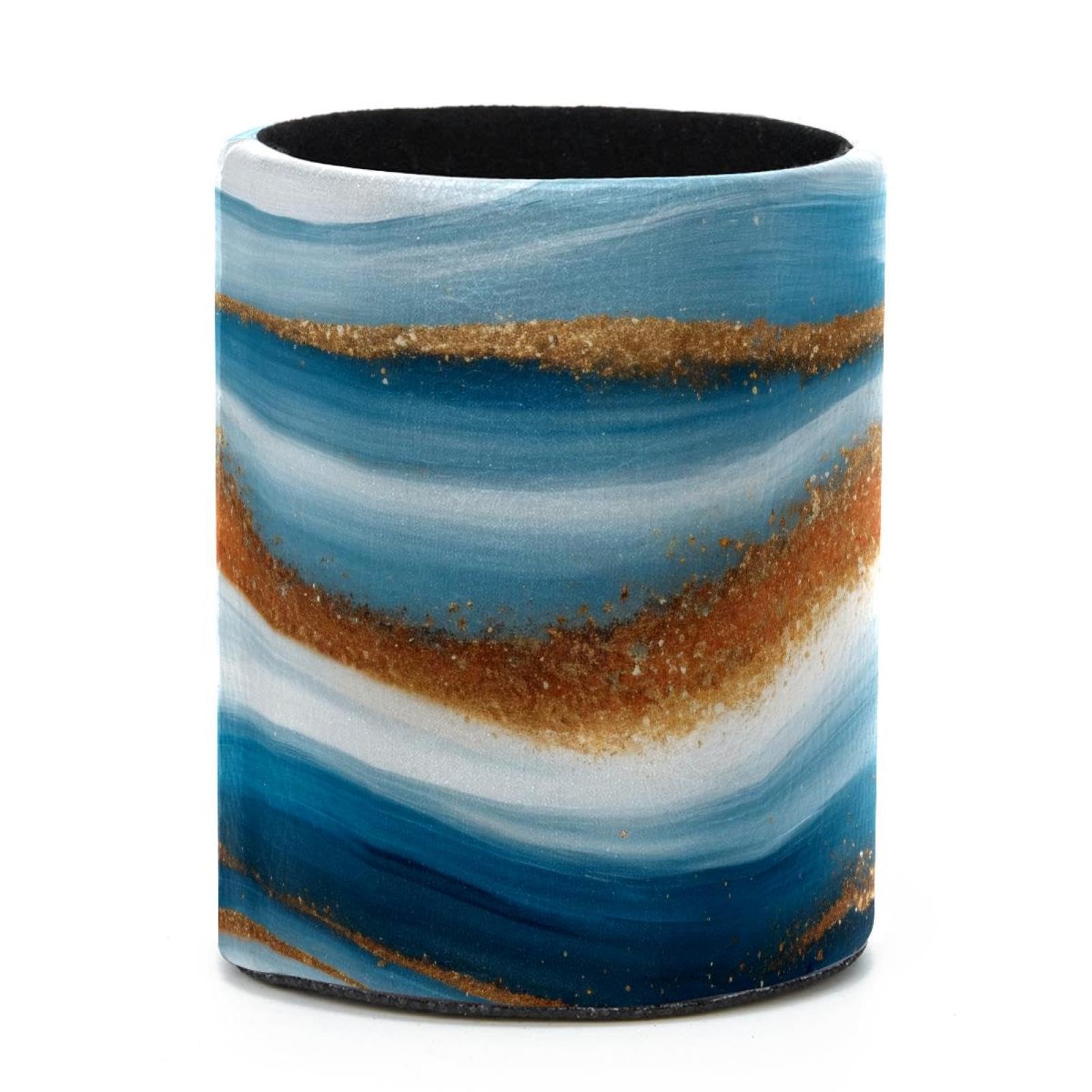 VAPOKF Round Pencil Holders for Desk, Marble Pen Holders Pen Pot Makeup Brushes Storage Desktop Stationery Supplies Organiser for Home Office