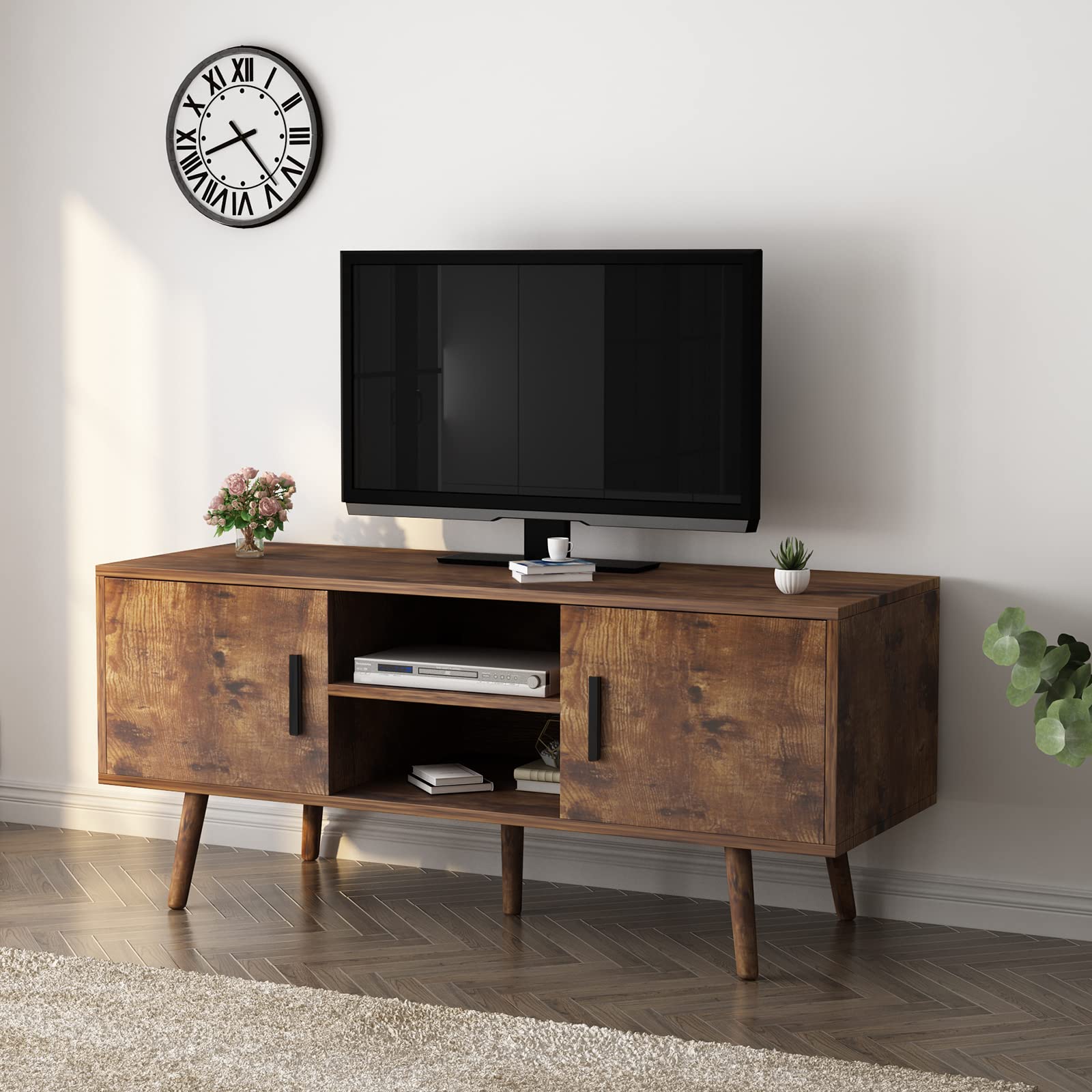 Buy Modern TV Stand for 50 inch TV, MidCentury Modern TV Stand with