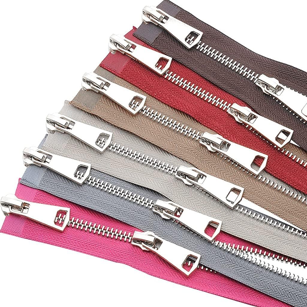 Reißverschluss 5# Bunter Metallreißverschluss mit offenem Ende, 2-Wege-Doppelreißverschluss for Nähen von Stoff/Tasche/Kleidung/Tasche/DIY-Handwerk (Farbe: Rot, Größe: 80 cm_GUNBLACK ZIPPER) ( Color :