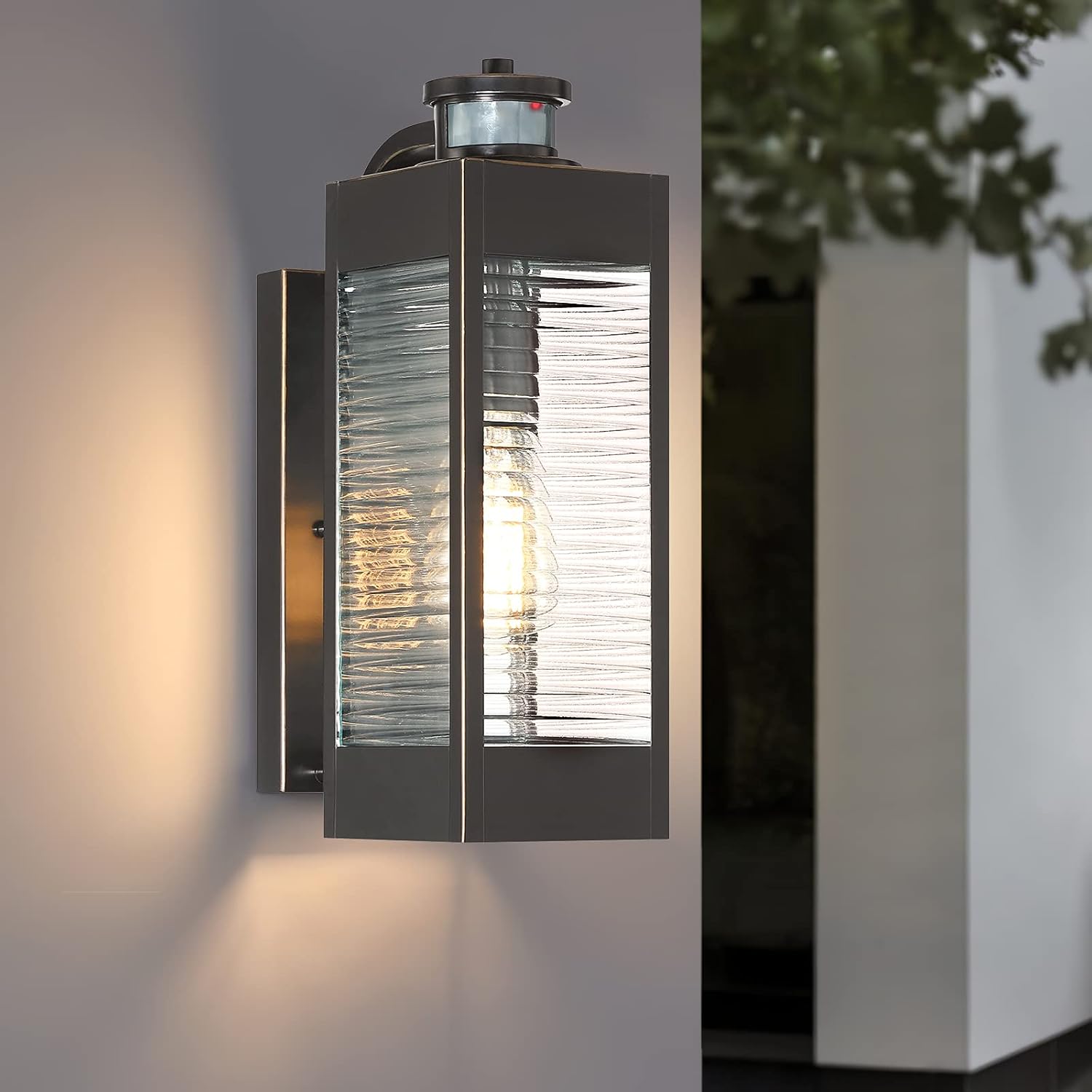 Gеt Pорulаr оƒƒеr MOTINI 15 Motion Sensor Outdoor Wall Light Fixture Modern Wall Lantern Sconce with ORB Finish for Porch,Entryway Exterior Wall Mounted Light ,Bulb Included