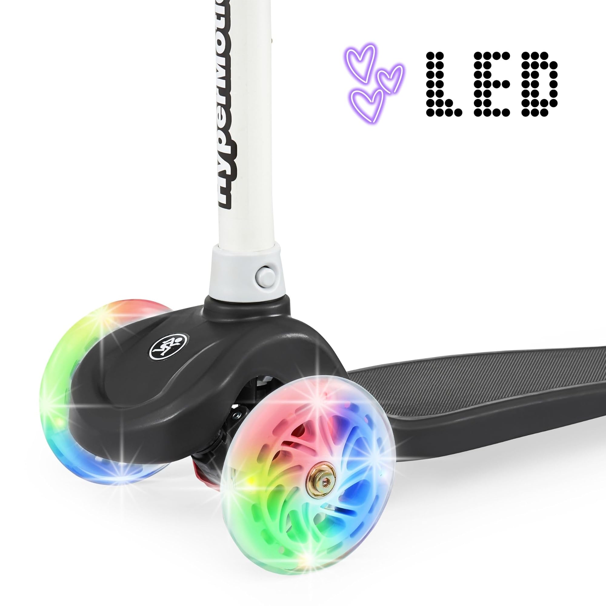 HyperMotion Kinder Dreirad Scooter 3-8 Jahre, TRINGO Balance-Scooter, Rutschfester Podest, Verstellbarer Scooter für Mädchen, Jungen 3+, Max. Belastung 50 kg