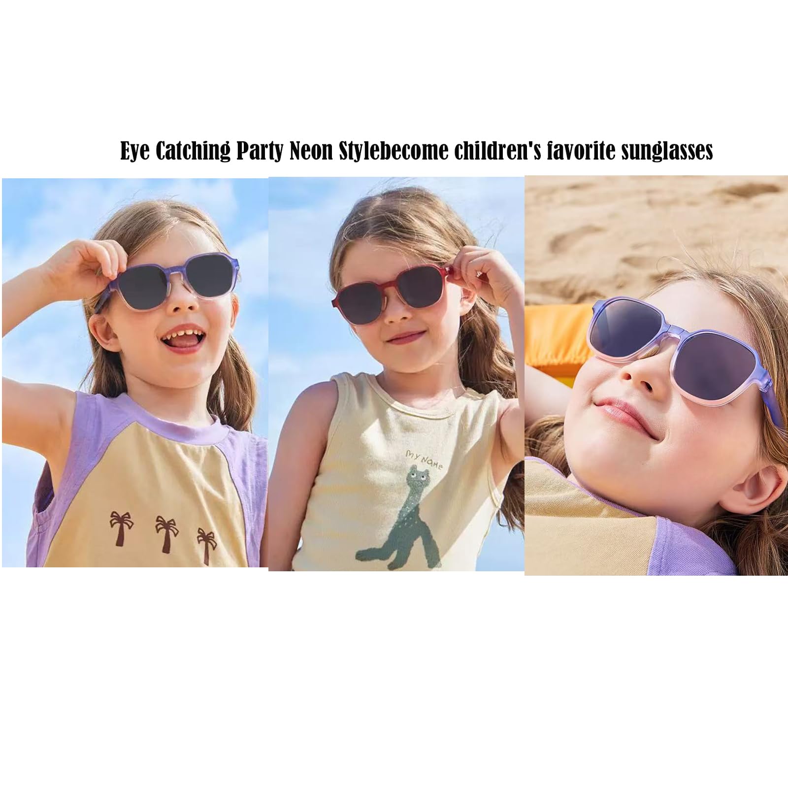 96 Stück Neon Sonnenbrille Party Bevorzugungen Bulk, 16 Farben Neon 80'er Stil bunte Neuheit Sonnenbrille Partygeschenke, Geschenktütenfüller (96 Stück Neon Sonnenbrille-16-Farben)