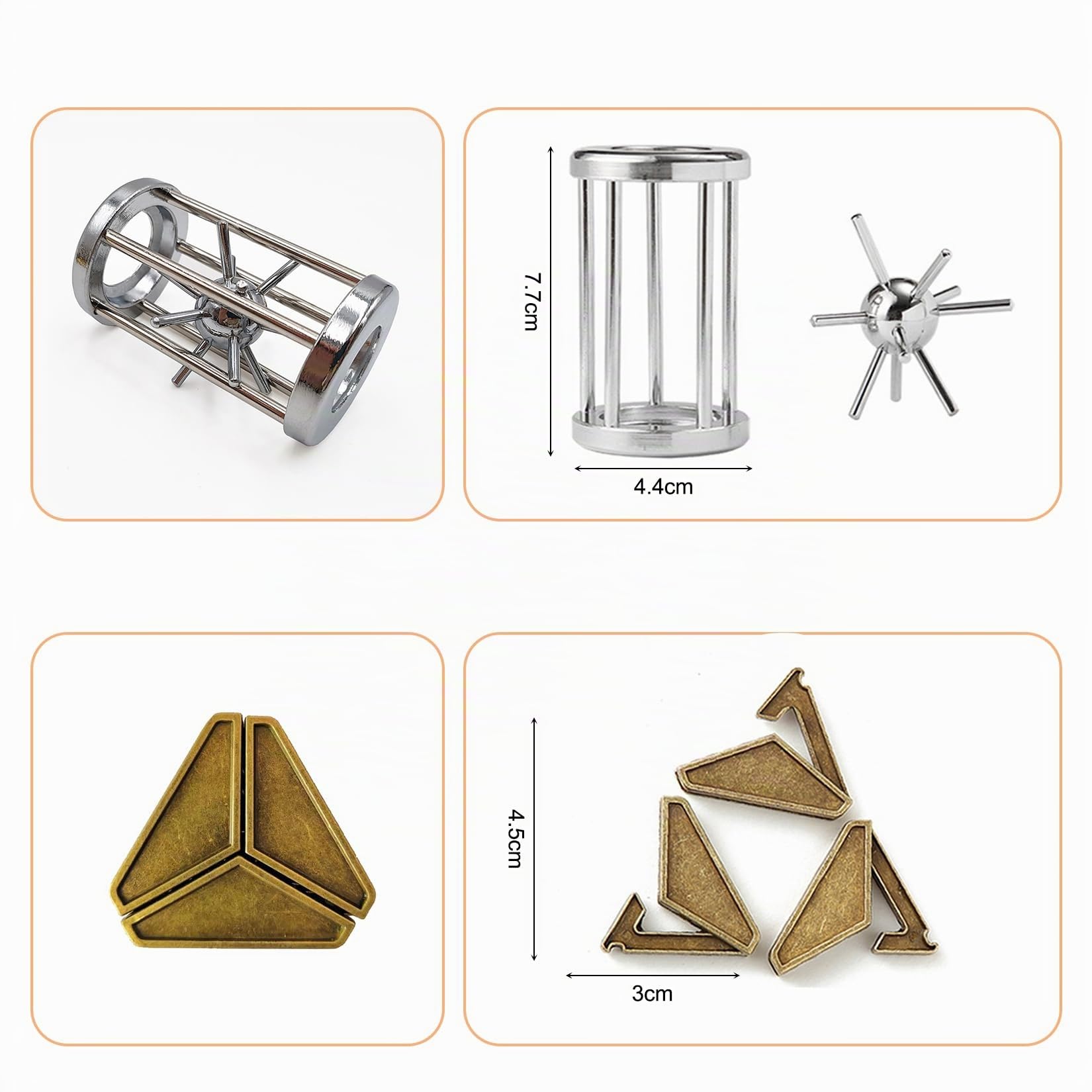 9 pezzi Rompicapi ragazzi e rompicapo adulti Ideale come regalo per rompicapo bambini e come puzzle game per i set regalo per adulti