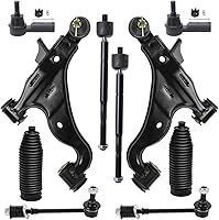 Vista 20 de Detroit Axle - Kit de suspensión delantera de 10 piezas para Chrysler 200 2007-2010 Sebring 2008-2014 Dodge Avenger 2008-2014, 2 brazos de control