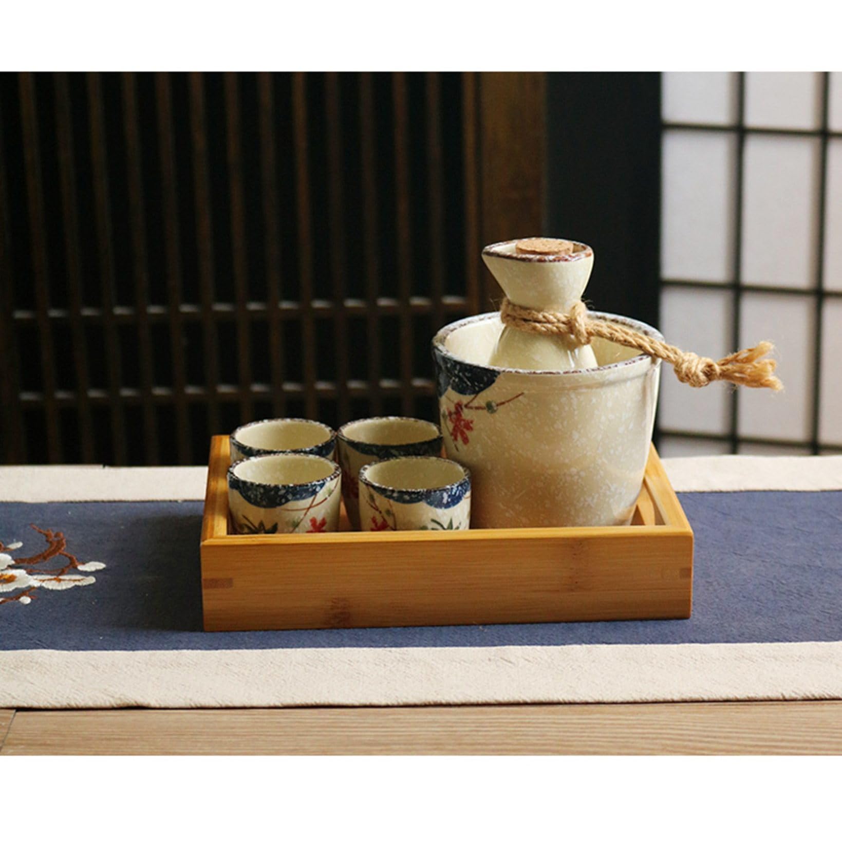 Amazon｜酒器 徳利 おちょこ 莓 桜柄 和風 いちご 7個セット 日本酒 