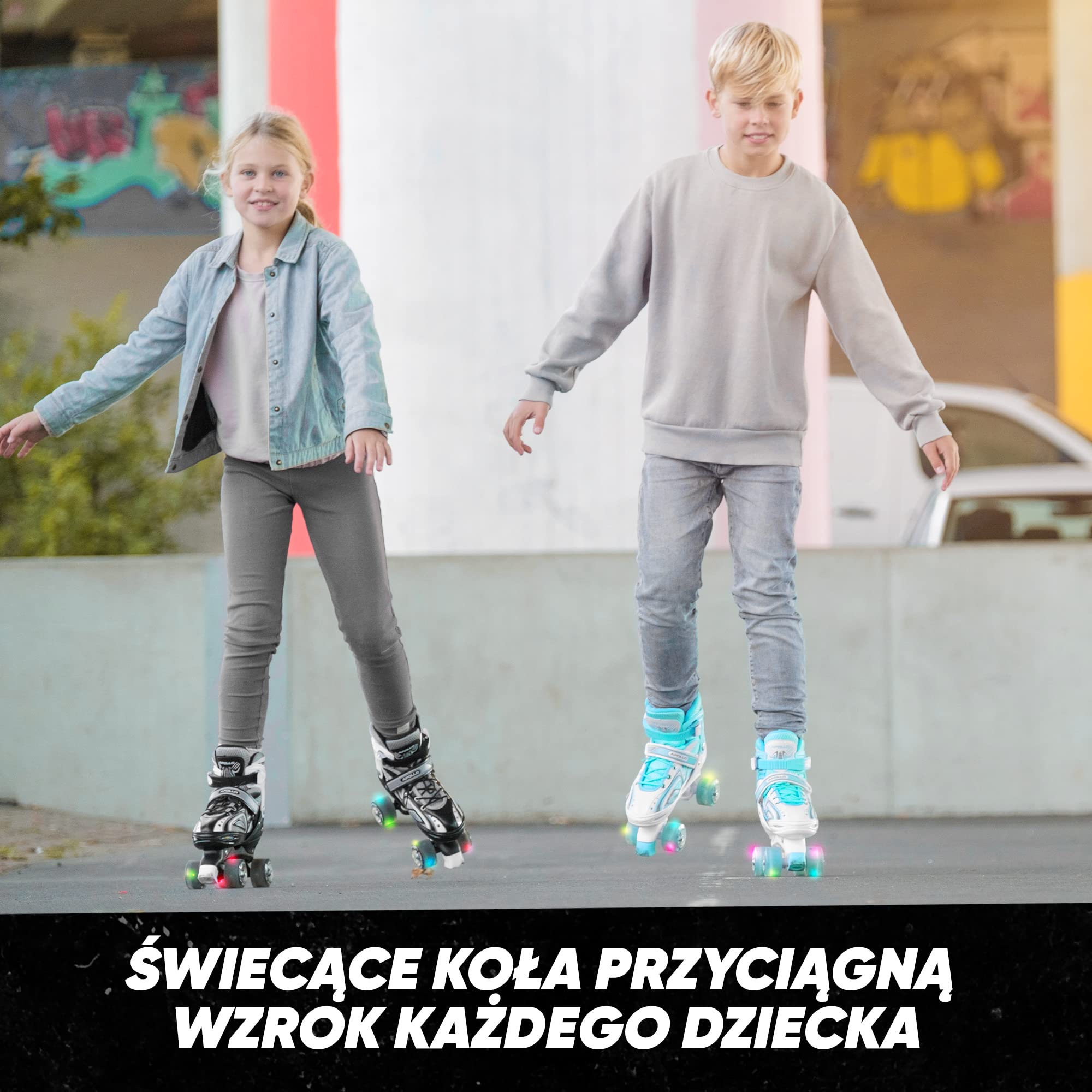 Super Quad regulowane wrotki dla dzieci