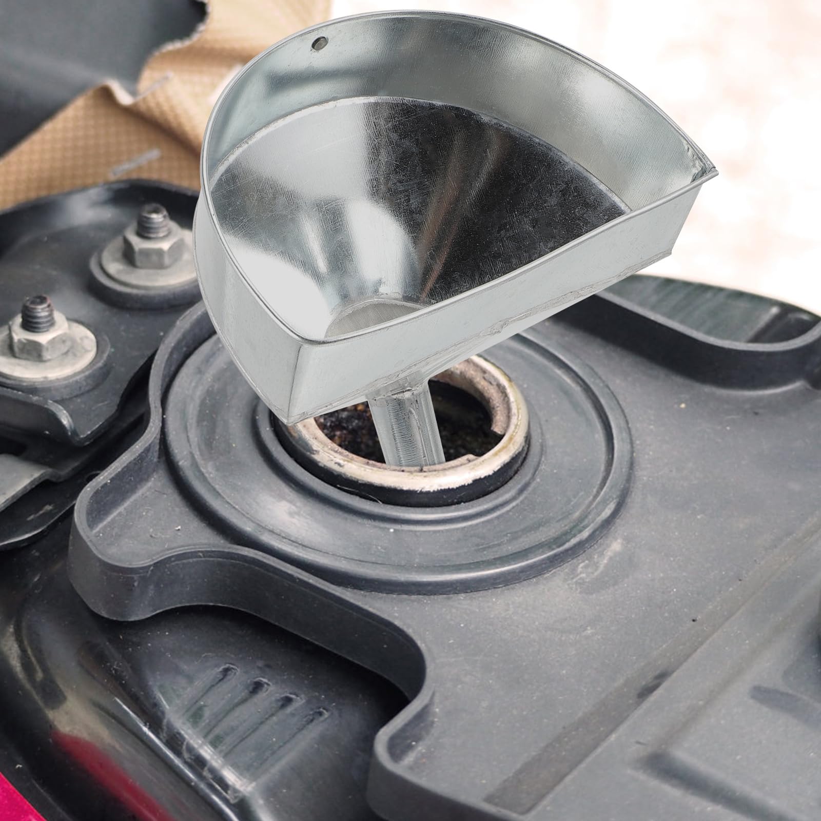 Zerodeko Imbuto Carburante Per Filtri A Imbuto Inossidabili Olio Motore Di Ferro Fluido Di Trasmissione Di Rifornimento In