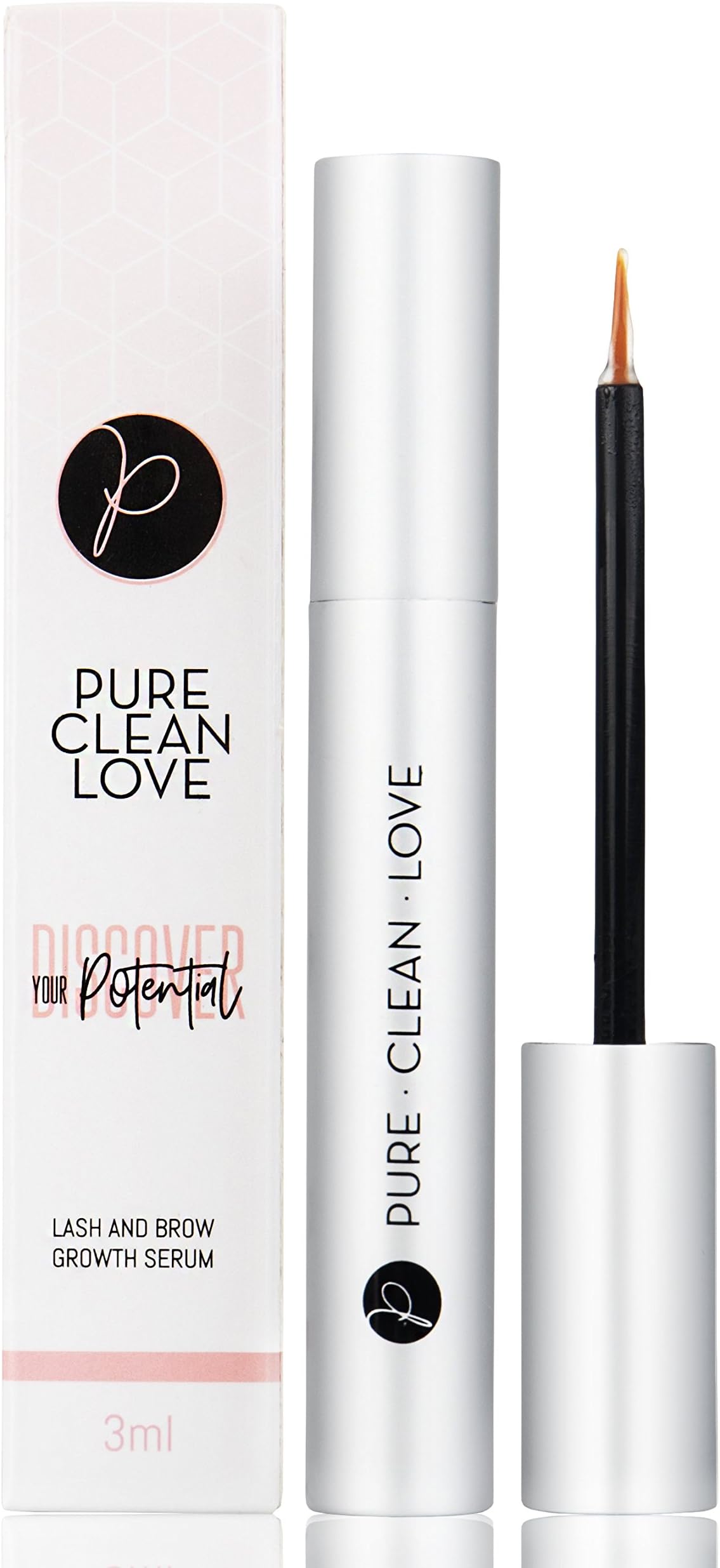 Eyelash Growth Serum, Rapid Lash & Brow Boost for Enhanced Regrowth - Advanced Formula Pentapeptide 17 - Grows Long Fuller Thicker Eye Lashes Eyebrows - Prevents Breakage Fall Out - FDA Approved (3ml)