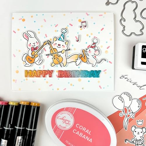 Miniatura 6 de Ellen Hutson, Essentials by Ellen, Juego de sellos y troqueles para fiestas, estampación, manualidades, tarjetas, álbumes de recortes, bricolaje,