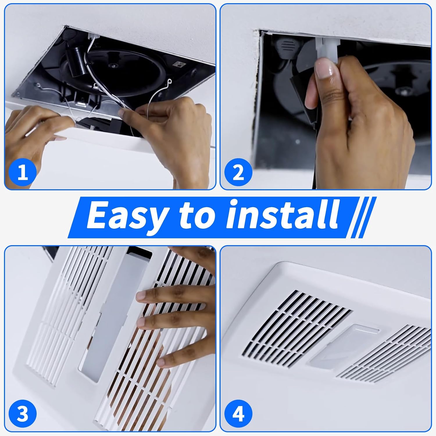 LED Light Module for Bathroom Fan - 25K Hrs Long-Lasting, Compatible with AE80L-A, AE80SL-A, AE80BL-A, AEN80BL-A, AE110L-A, AEN110L-A, AE110SL-A, AERN110L-B, AE50110DCL-A, OEM Part S99271607