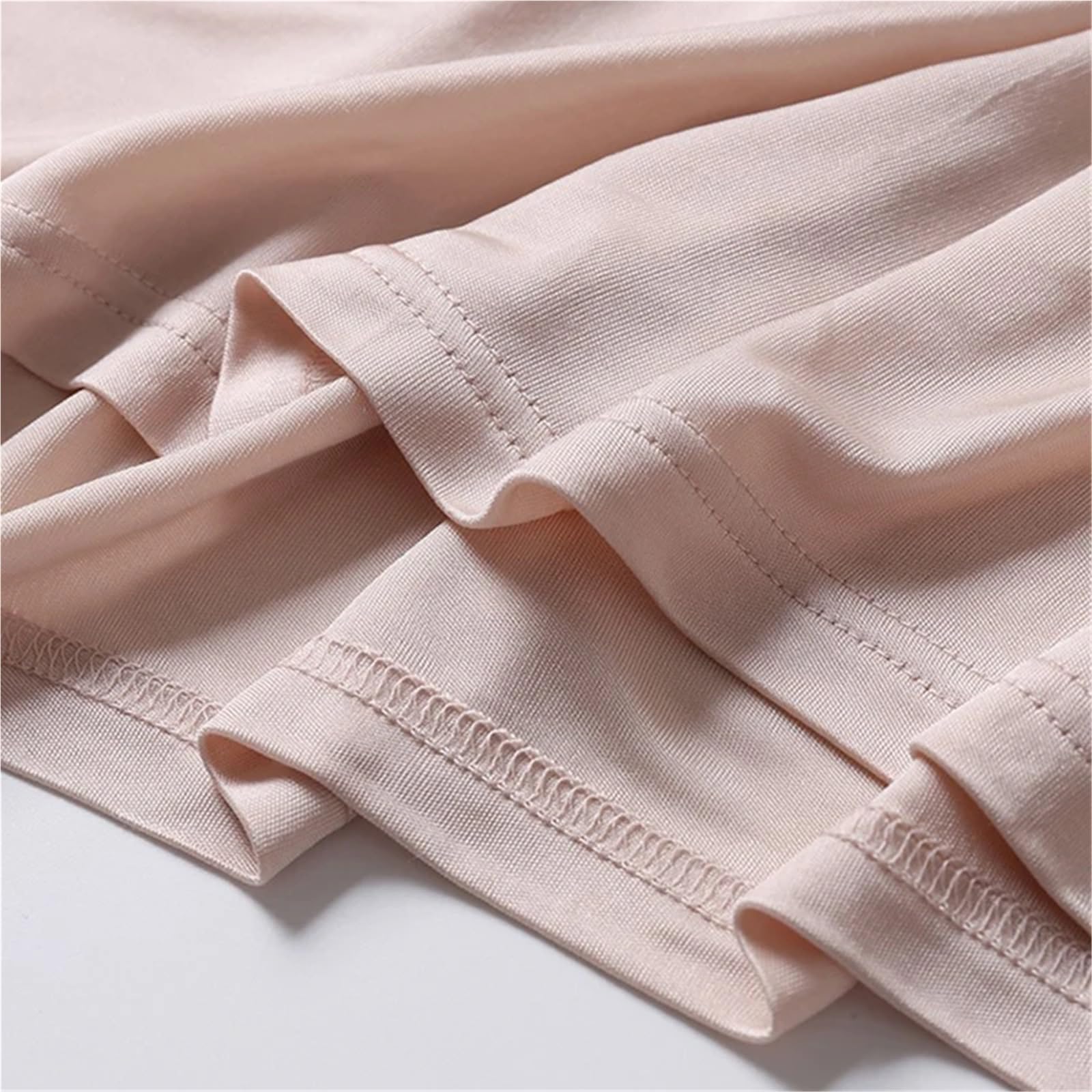 Pigiama da Donna in Seta imitata 70% Viscosa, Camicia Notte Estiva a Maniche Corte, Pigiama, Abbigliamento casa