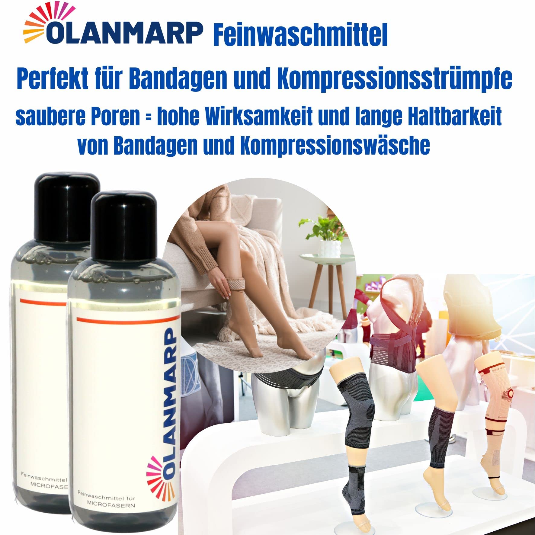 Feinwaschmittel Konzentrat Mikrofaser (480 ml) | Flüssigwaschmittel für Handwäsche & Maschinenwäsche – Sportbekleidung, Dessous, Mikrofaser