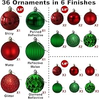 Vista 258 de Bubblegun Rosa - Bolas Pequeñas de Navidad de 1.6 Pulgadas, Adornos de Decoración para Árbol de Navidad, Bolas Colgantes Inastillables