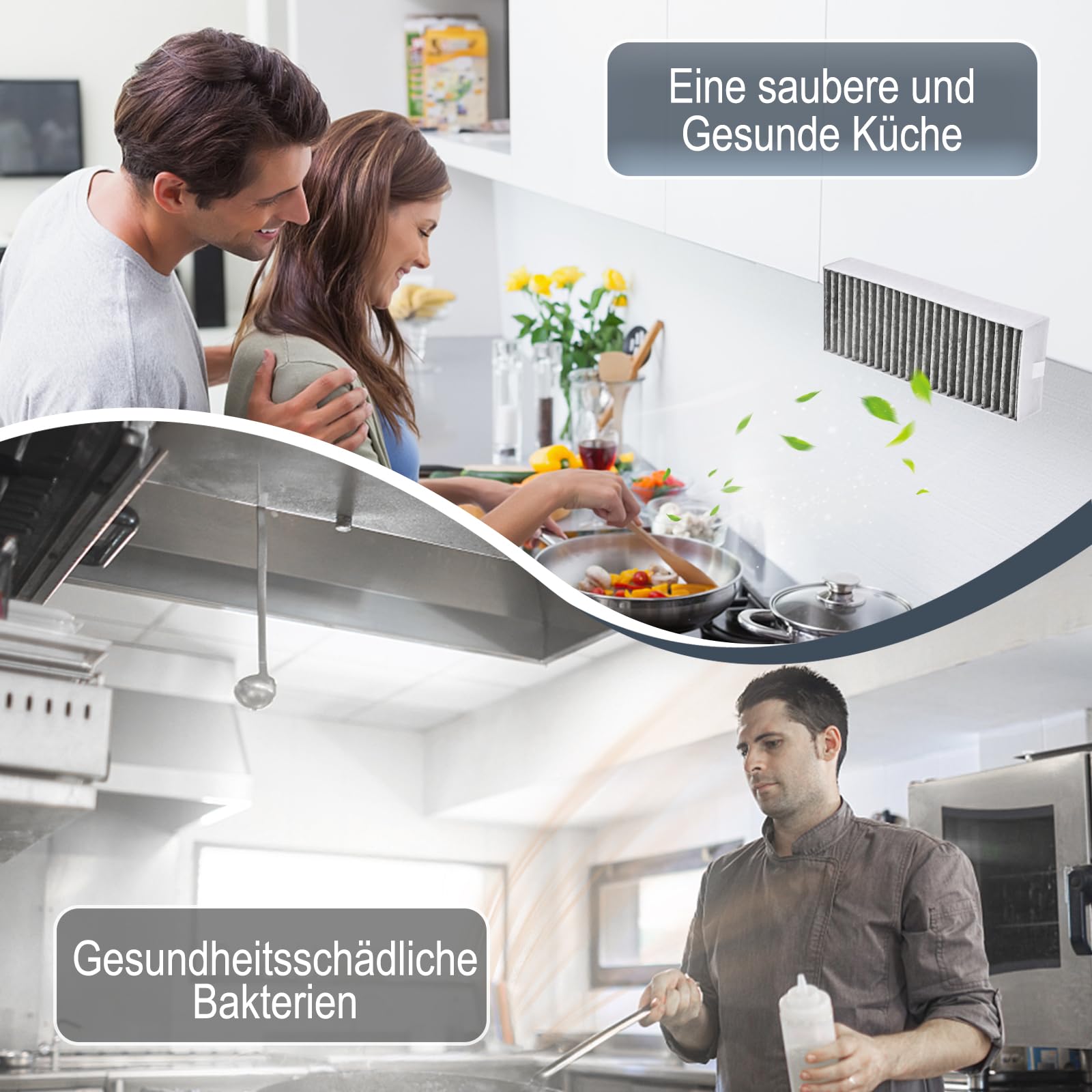 Herboom 4 Stück Aktivkohlefilter für Siemens HZ9VRCR0 17004796/ Bosch HEZ9VRUD0 17004811/ Neff Z821VR0 17004806/ Gaggenau CA282111/ Constructa CCZ9VRCRCR0 17006669, Umluftersatzfilter Zubehör