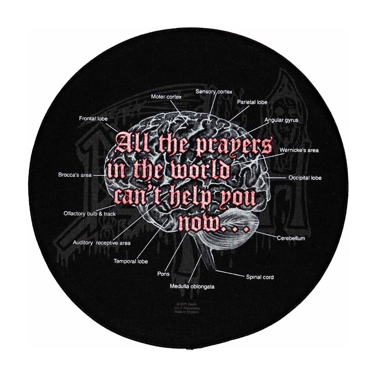 XLG Death Spiritual Healing Back Patch Death Metal Music Jacket Sew On Applique